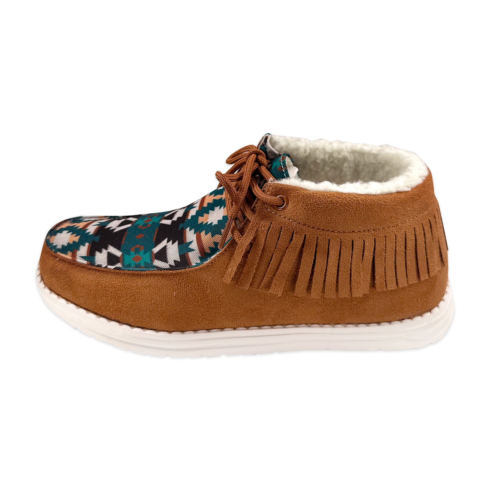 Women's Western Mesquite Fringed Moccasin Boots - Comfortable Cowgirl Ankle Boots for Country Dancing & Outdoor Adventures
