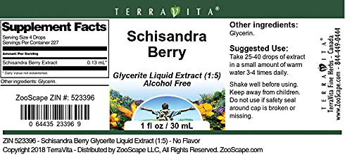 Organic Schisandra Berry Glycerite Liquid Extract (1:5 Ratio) - Alcohol-Free, No Flavor Added - 1 oz Bottles (3-Pack) - Immune Support & Stress Relief - Perfect for Herbal Teas, Smoothies & Wellness Routines