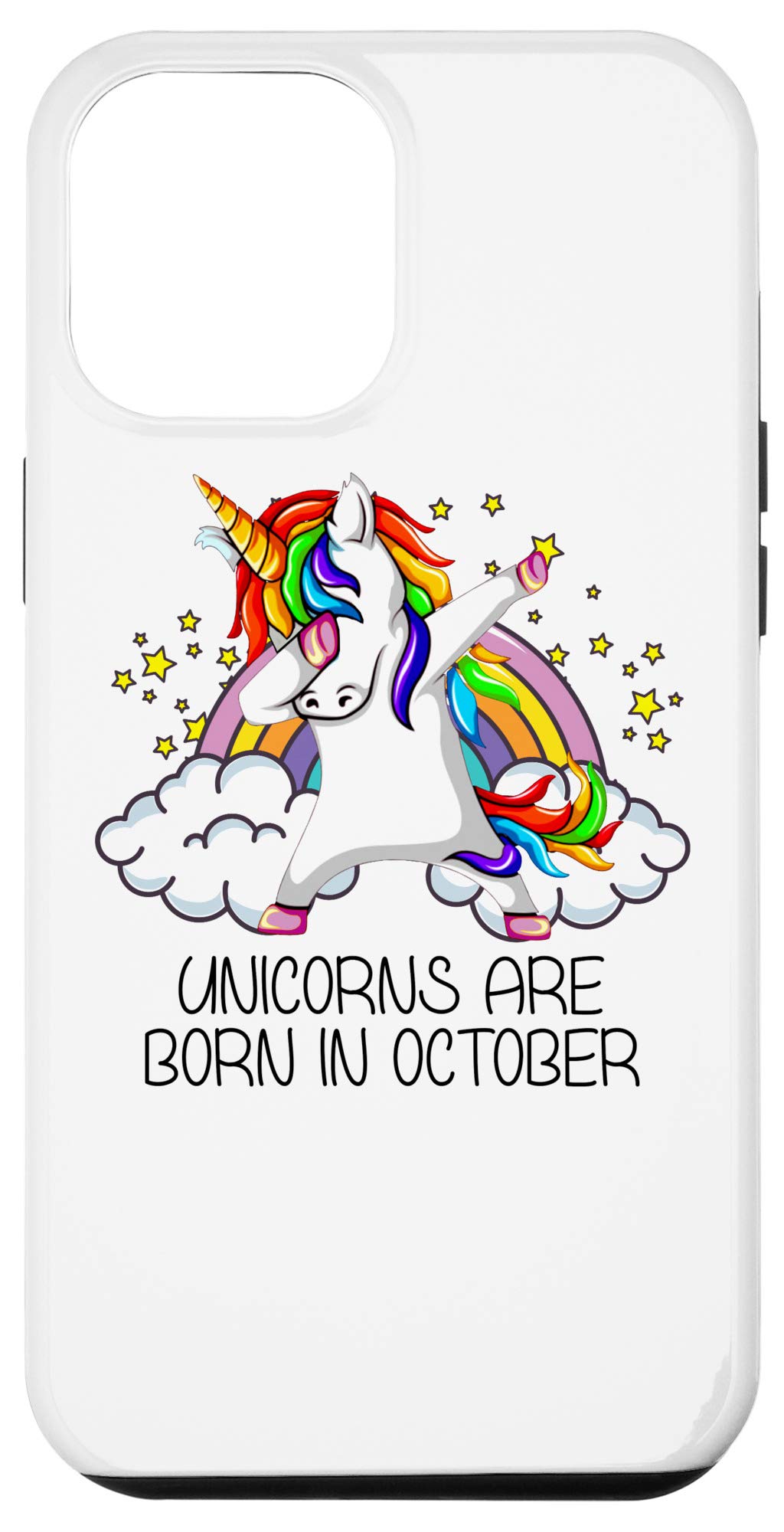 iPhone 12 Pro Max Unicorn Case - Cute Dabbing Unicorn Design - Perfect October Birthday Gift & Party Accessory for Girls - Great for Daily Use, School, and Special Occasions