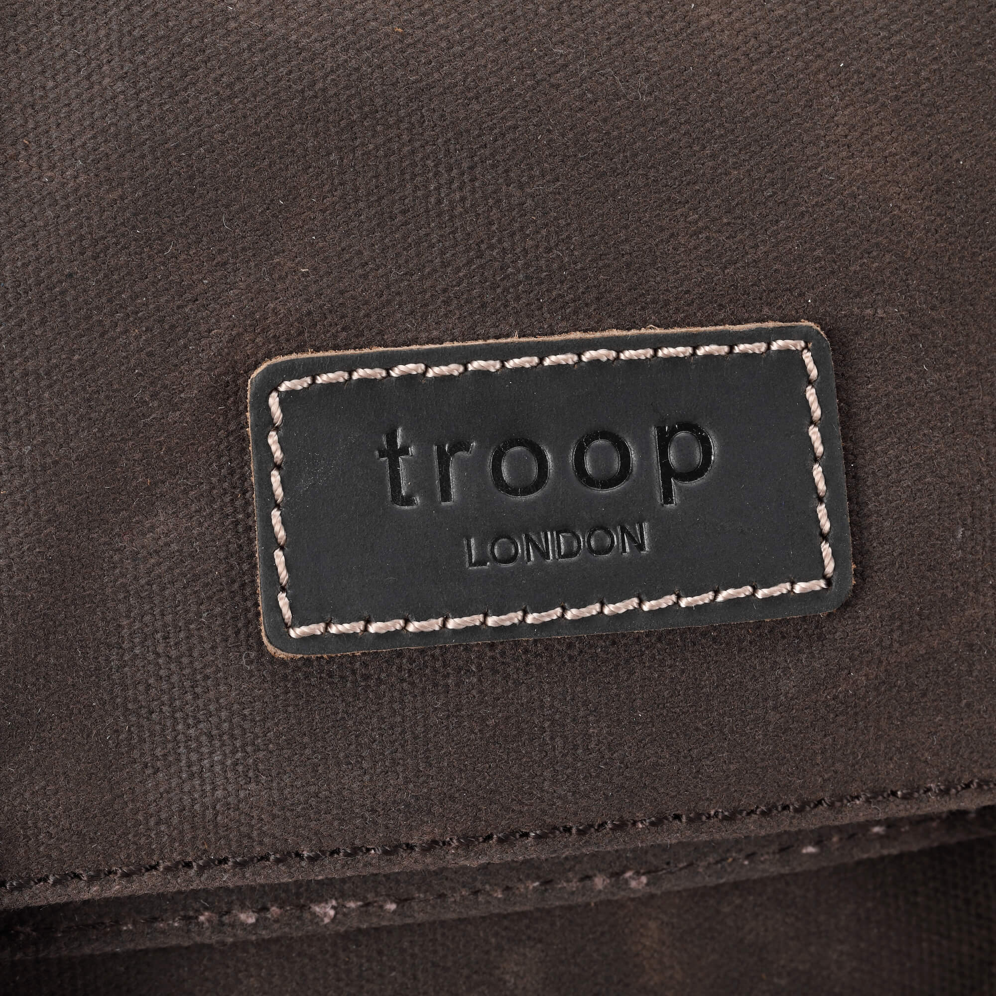 Troop London Heritage Small Canvas Backpack - Vintage Style Lightweight Daypack for Men & Women - Perfect for Travel, Hiking, School and Everyday Use