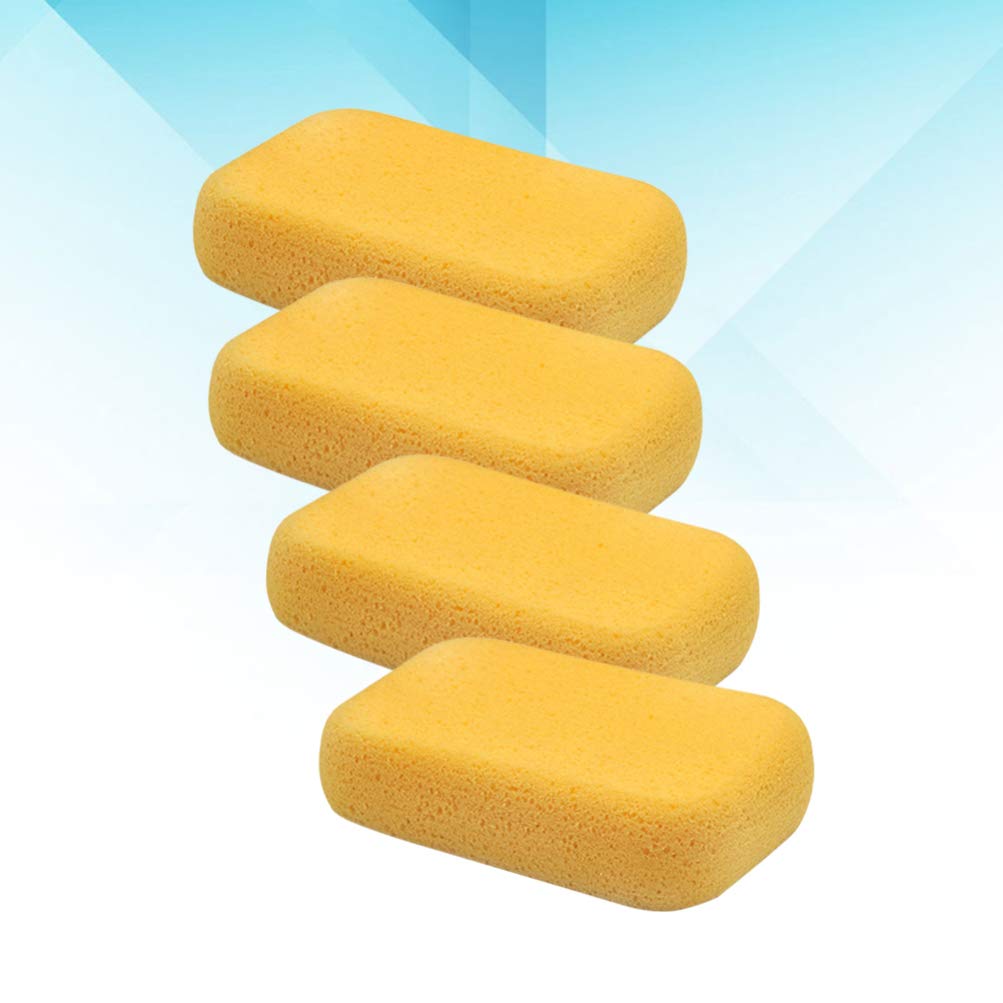 Healifty 4-Piece Car Cleaning Sponges - Premium Porous Wash Sponges for Auto Detailing, Kitchen & Bathroom Cleaning - Durable Vehicle Washing Tools for Car Wash, Home & Shop Use