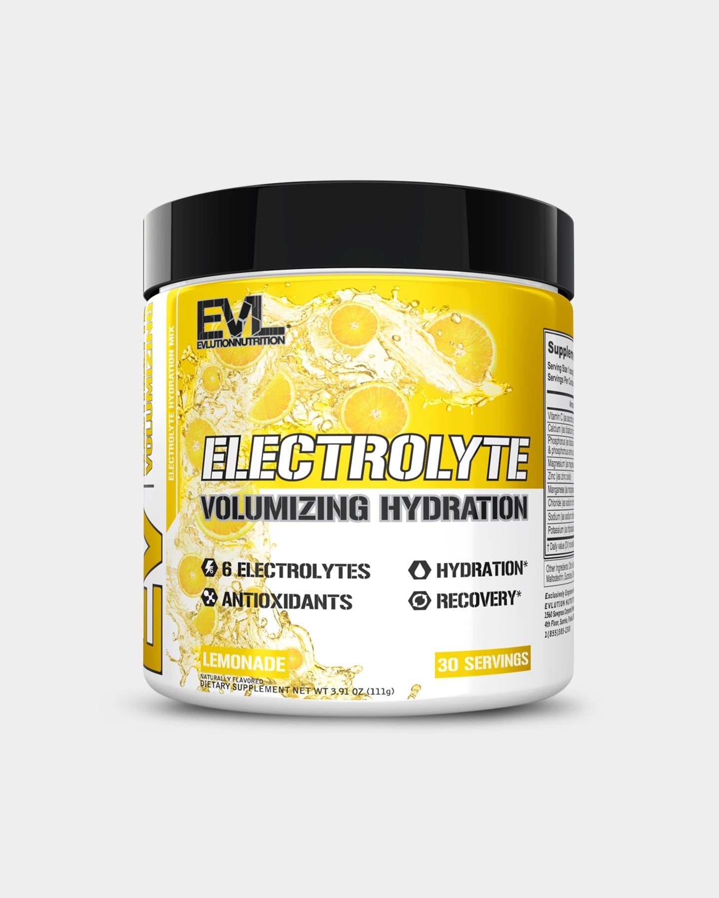 EVLUTION NUTRITION Electrolyte Powder for Hydration - Rapid Rehydration Supplement with Essential Minerals for Workout Recovery, Sports Performance & Daily Hydration Support