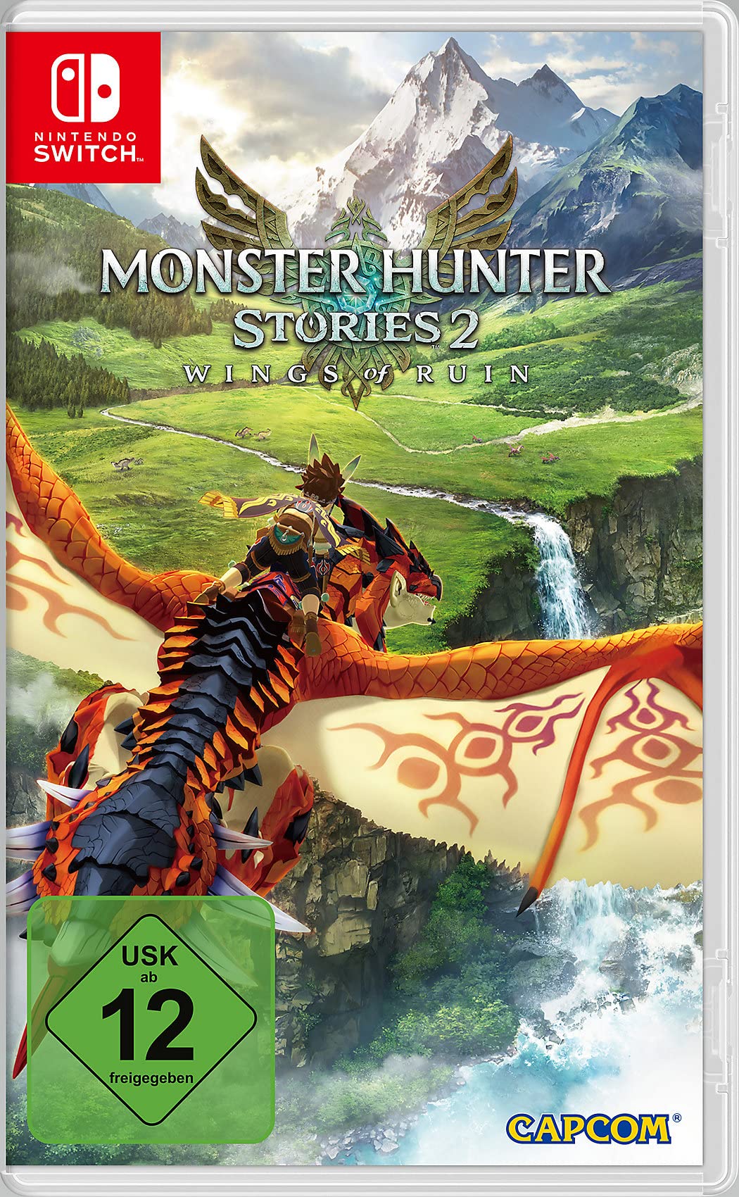 Monster Hunter Stories 2: Wings of Ruin - Nintendo Switch Game (Multi-Language) - Action RPG Adventure for Teens & Adults - Perfect for Home Gaming & Travel Entertainment