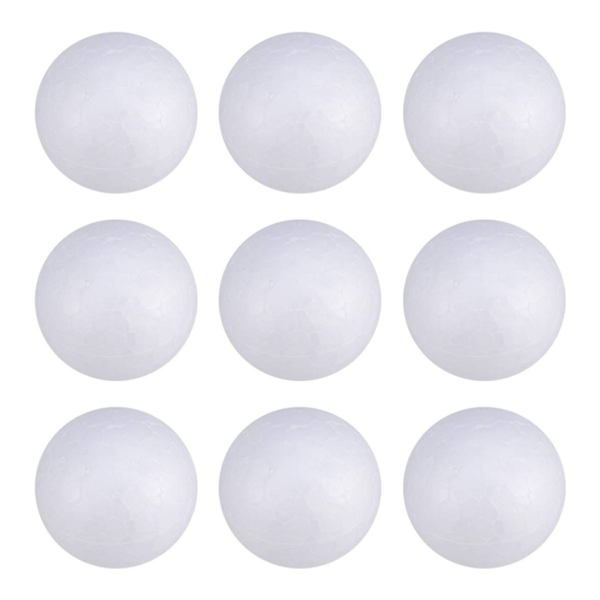 Healifty 100pcs White Craft Foam Balls for Christmas Decorations, Halloween Crafts, Wedding Ornaments & DIY Projects - Perfect for Holiday Decor, Kids Crafts and Party Supplies