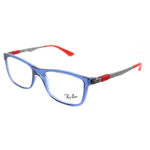 Transparent Blue Satin Gunmetal/Demo Lens
