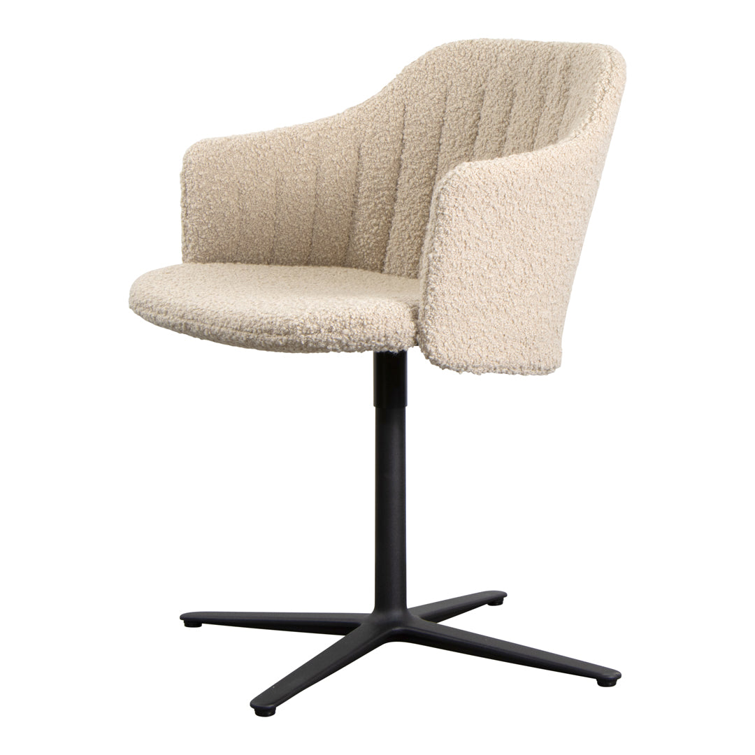 Premium Swivel Chair with Back & Seat Cushion - 360° Rotating Office Chair with Ergonomic Support for Home, Office & Gaming Comfort