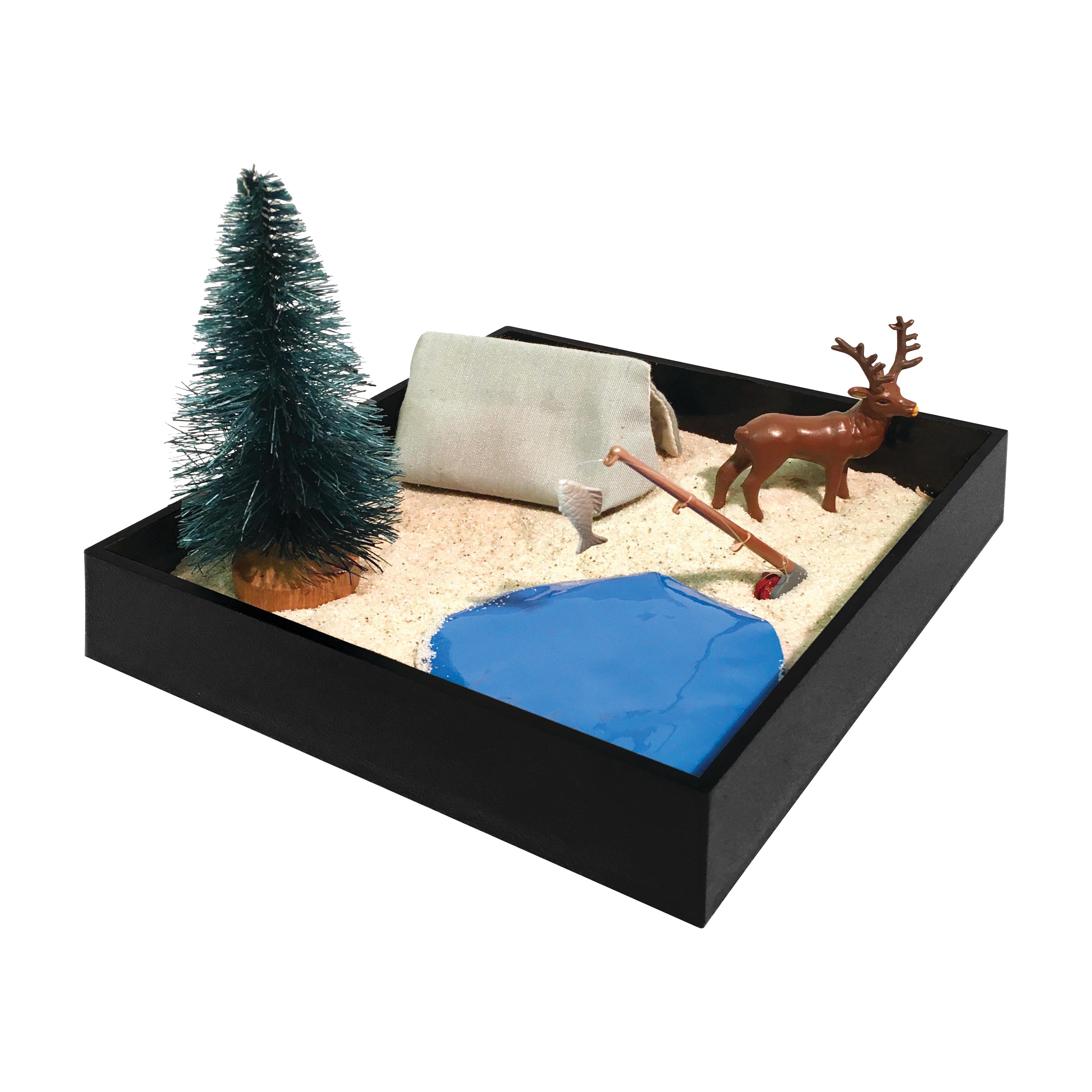 Be Good Company Executive Mini Sandbox - Portable Desktop Zen Garden for Office Stress Relief | Perfect for Meditation, Gift Giving & Workspace Decor