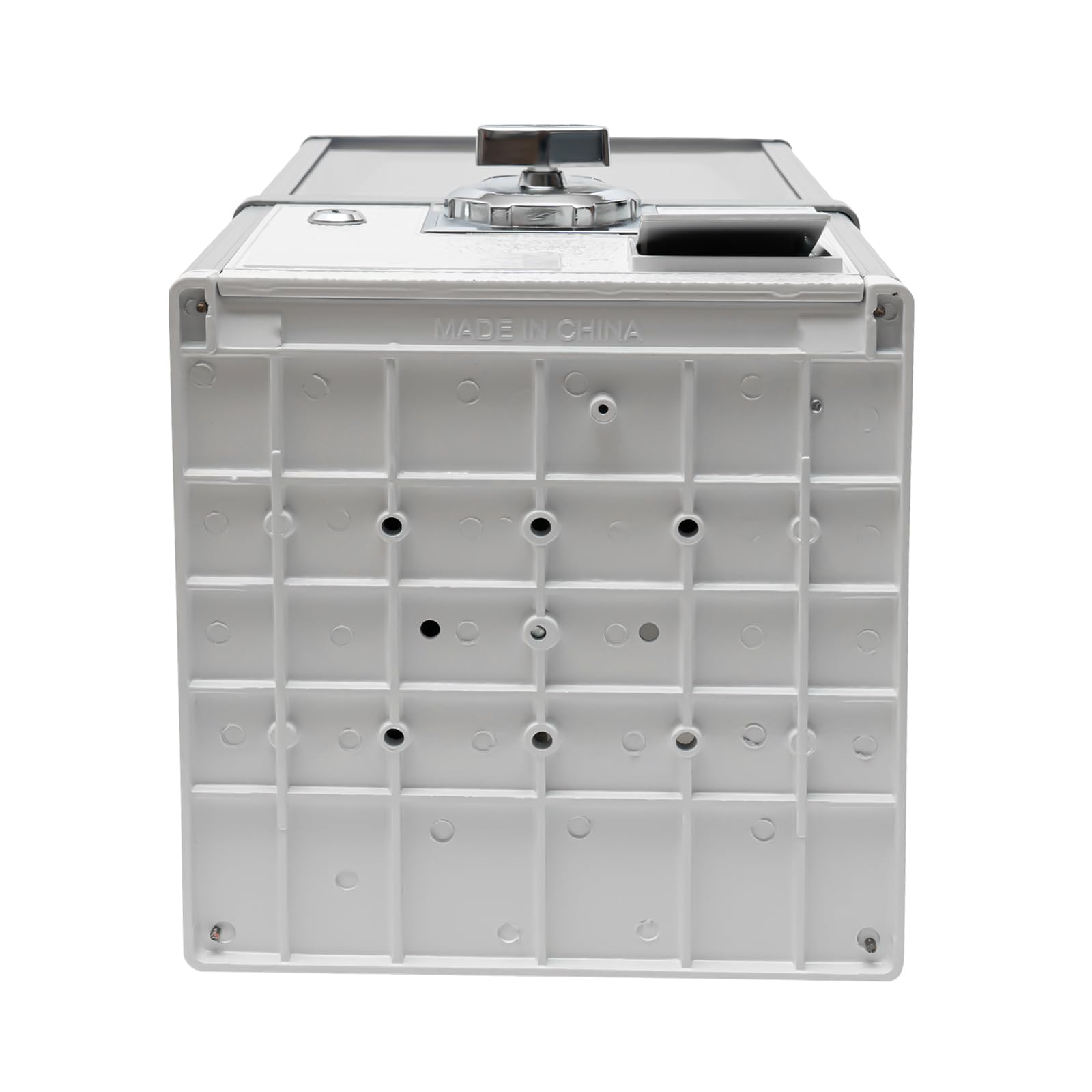 White Metal Candy Gumball Vending Machine - 20.87 Inch Height with High Load Capacity, Portable Gumball Dispenser for 1.77-1.97 Inch Gadgets - Perfect for Retail Stores, Arcades, and Party Favors