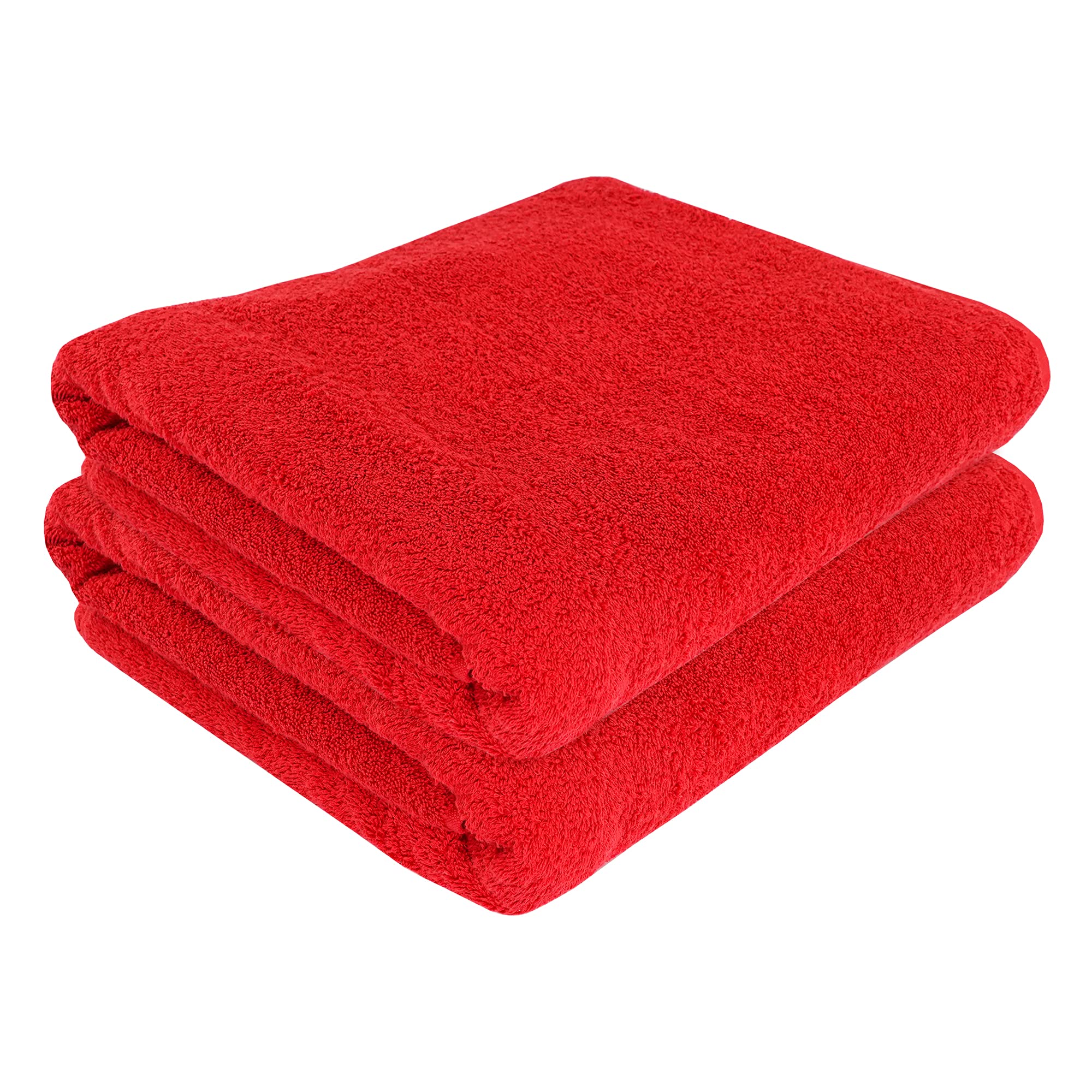 Luxury 100% Natural Cotton Bath Towels Set of 2 - Extra Large 40x80 Inches, Ultra Absorbent & Plush Hotel-Quality Bath Sheets for Spa, Gym & Home Bathroom - Soft Thick Solid Design Towels