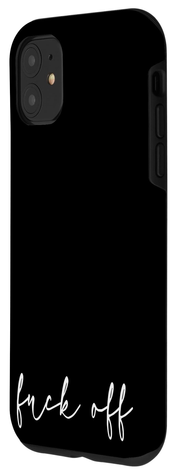 iPhone 11 Funny Bohemian Gold Frame Case - Chic Cute Cursive Black Phone Cover for Women & Men | Perfect for Everyday Use, Travel & Gift Giving
