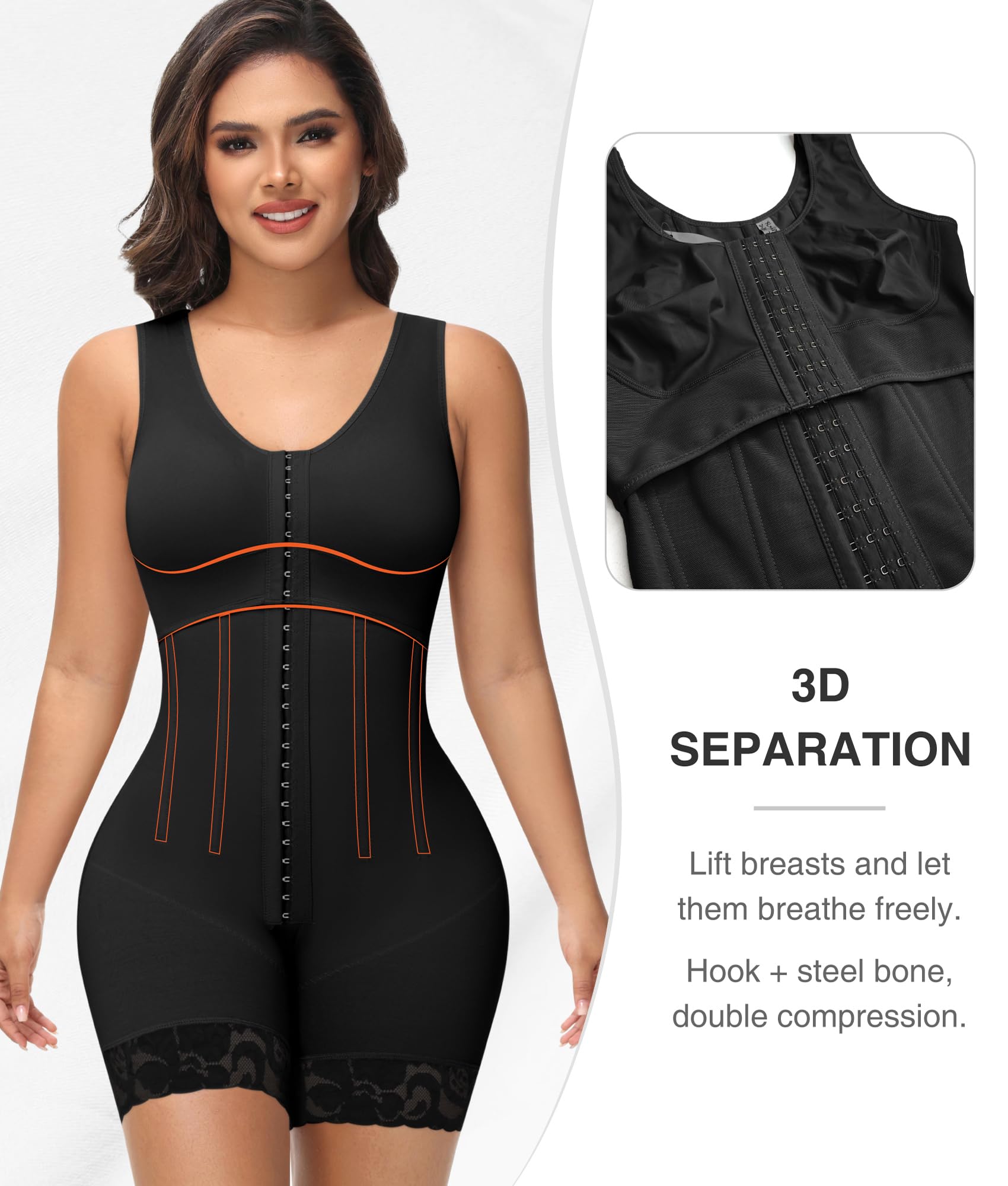 M MYODRESS Colombian Shapewear - Post Surgery Compression Garment, Full Body Shaper Girdle for Tummy Control & Waist Training - Perfect for Recovery, Special Occasions & Everyday Wear