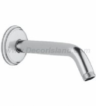 Growe Geneva Series 1/2 Inch Male Thread Shower Arm and Flange - Durable Bathroom Fixture for Modern Shower Installations