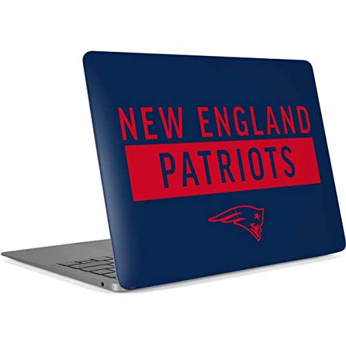 Official NFL New England Patriots Laptop Skin for MacBook Air 13-inch Retina (2018-2019) | Premium Vinyl Decal Sticker | Blue Performance Series Design | Perfect for Work, School & Travel Protection