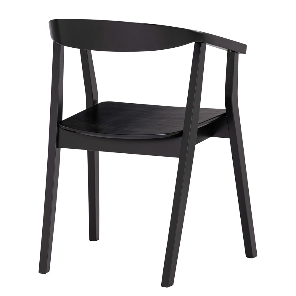 GRETA Dining Chair - Natural Wood Finish - Modern & Comfortable Dining Room Seating for Home & Restaurant Use