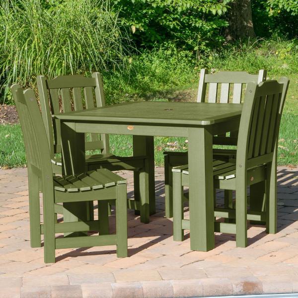 Lehigh 5-Piece Square Patio Dining Set - Outdoor Furniture for Garden, Backyard, and Poolside Relaxation