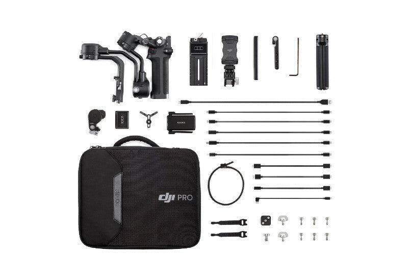 DJI RSC 2 Pro Combo - 3-Axis Gimbal Stabilizer for Mirrorless & DSLR Cameras | Professional Video Stabilization for Vlogging, Filmmaking & Photography | Compact & Lightweight Design
