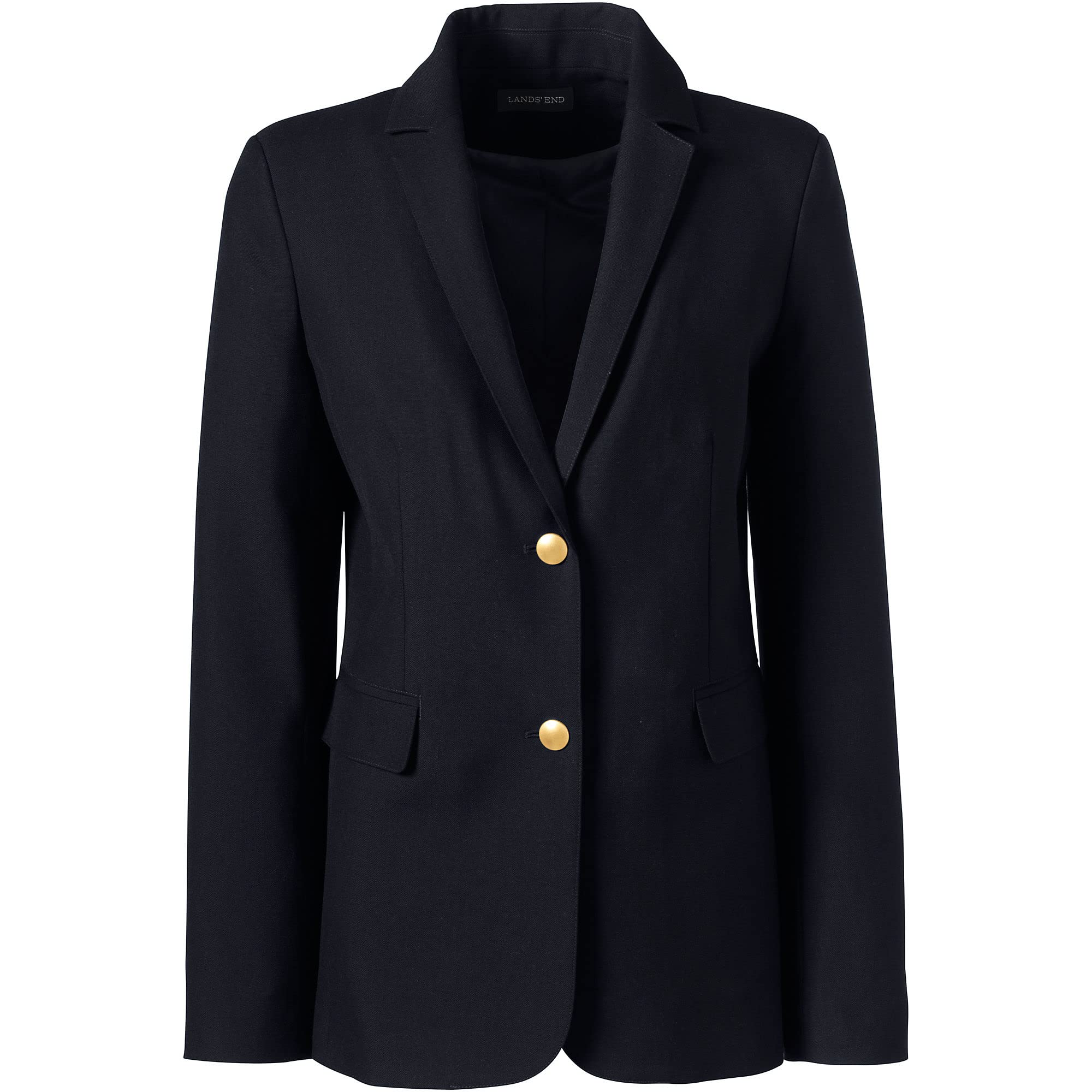 Lands' End Women's Hopsack Blazer for School Uniforms | Classic Fit Jacket for Teachers & Students | Office & Professional Wear