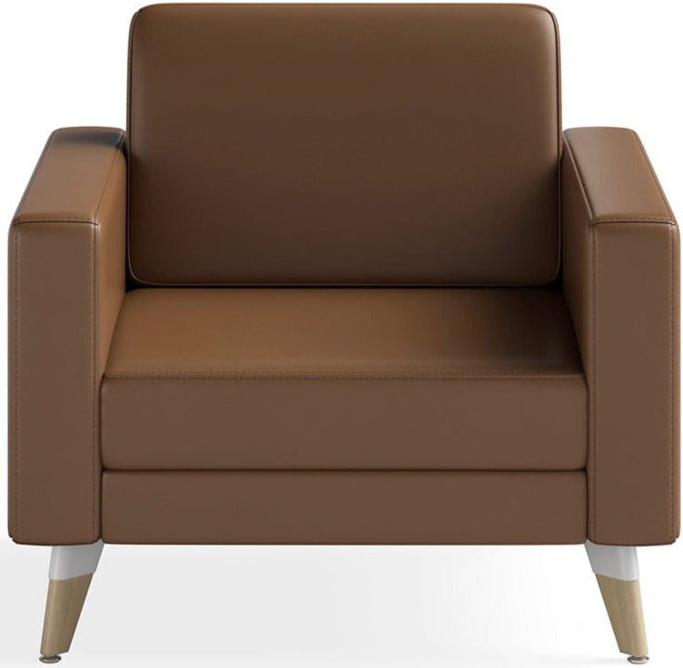 Safco Modern Lounge Chair Without Legs - Ergonomic Design for Office, Living Room & Waiting Areas [Model 1732]