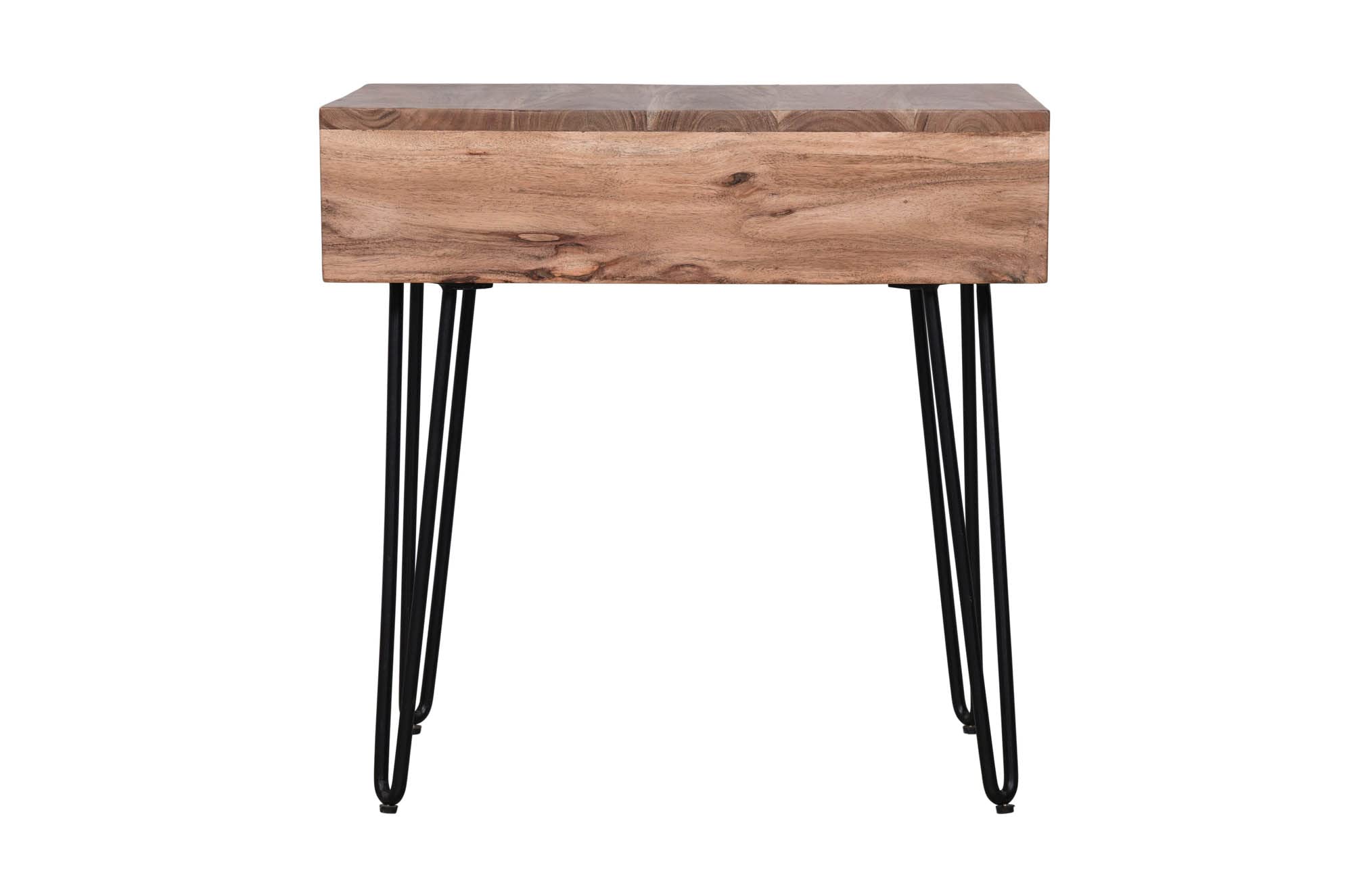 Jofran Inc. Rollins Solid Acacia Wood Side Table - Small End Table for Living Room, Bedroom, or Patio Furniture