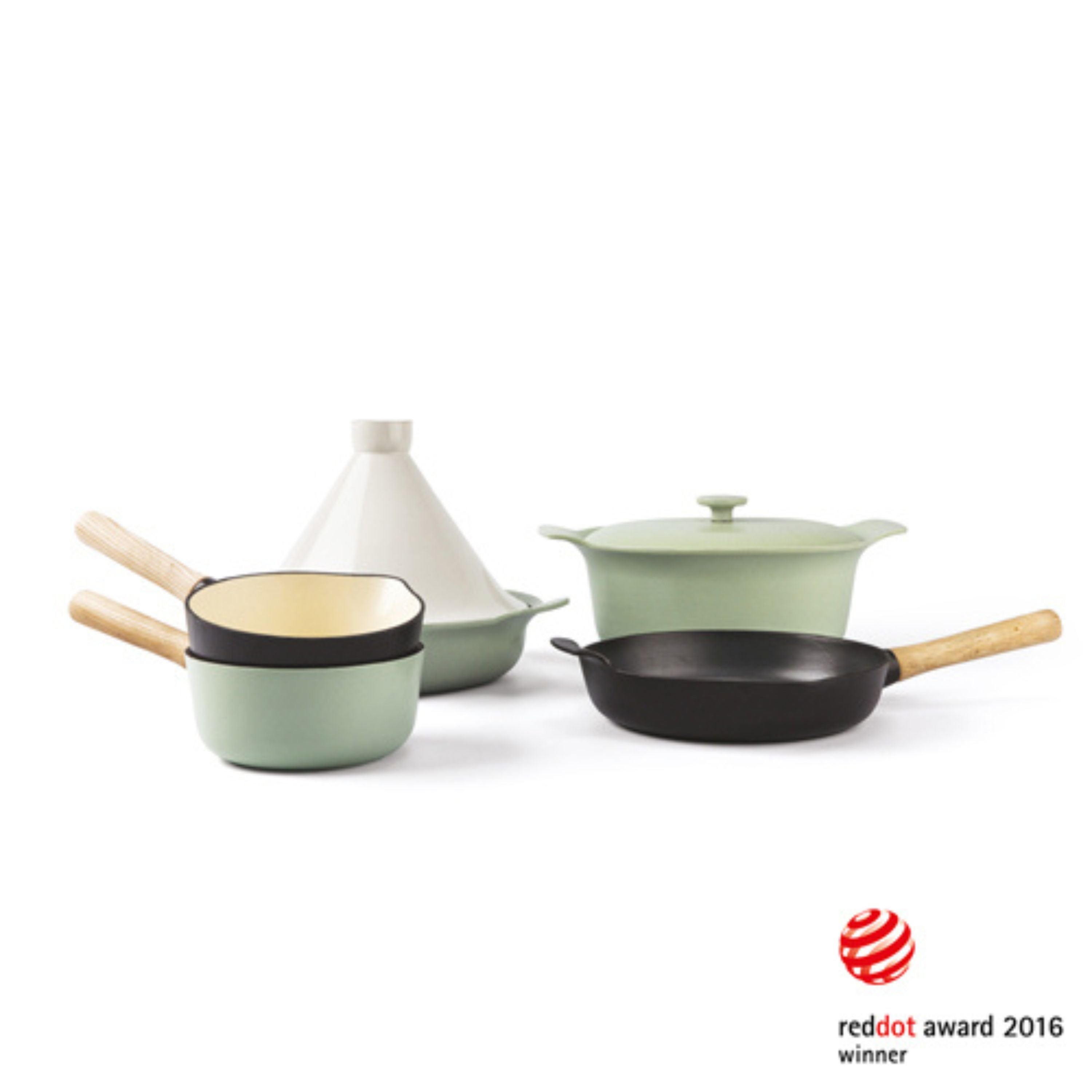 BergHOFF Ron 10.25 Inch Cast Iron Skillet - 2.6 Quart Green Nonstick Frying Pan for Stovetop, Oven & Grill - Perfect for Searing, Baking & Sauteing