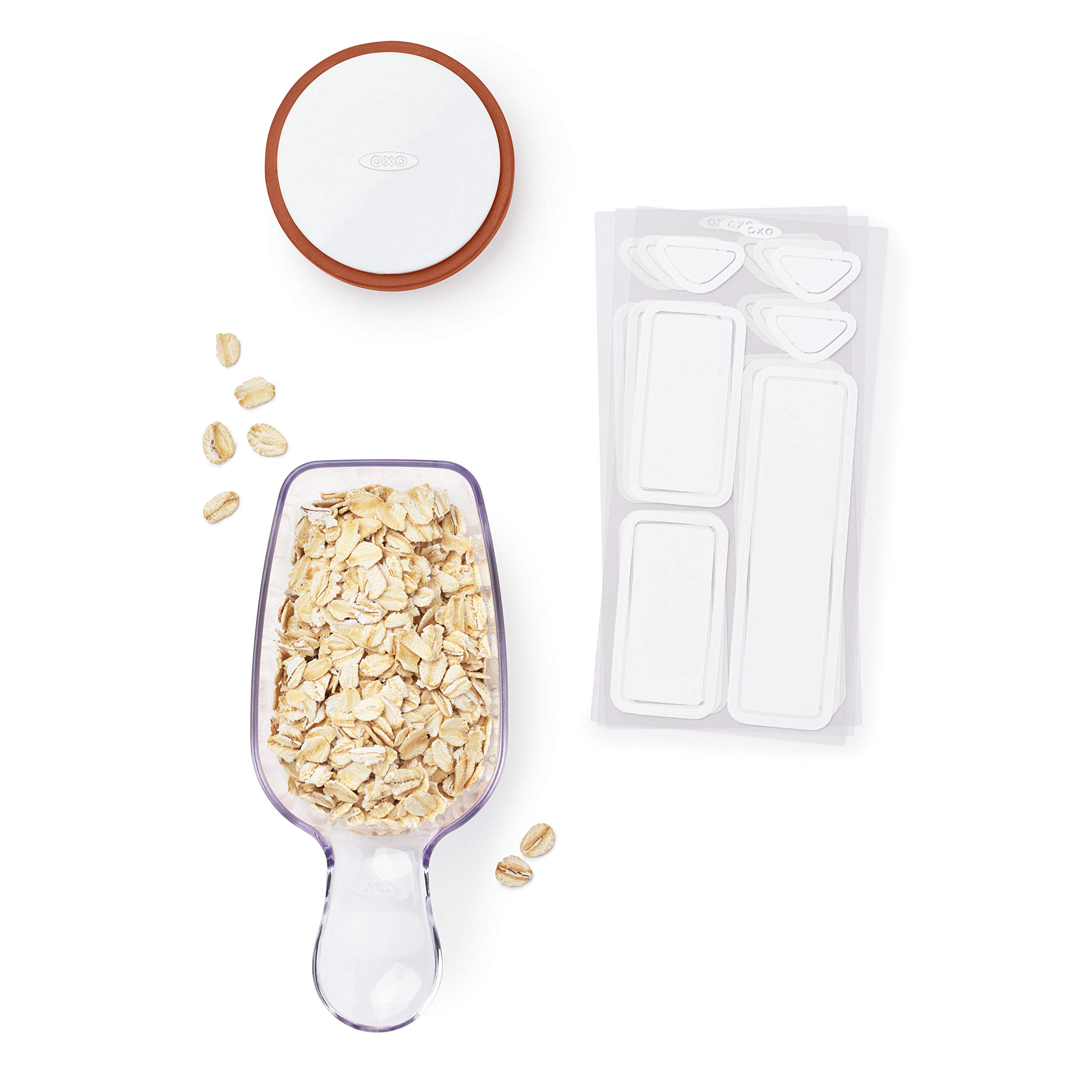 OXO Good Grips 3-Piece POP Container Starter Set - Airtight Food Storage Accessories for Kitchen Pantry Organization | Perfect for Flour, Sugar & Dry Goods