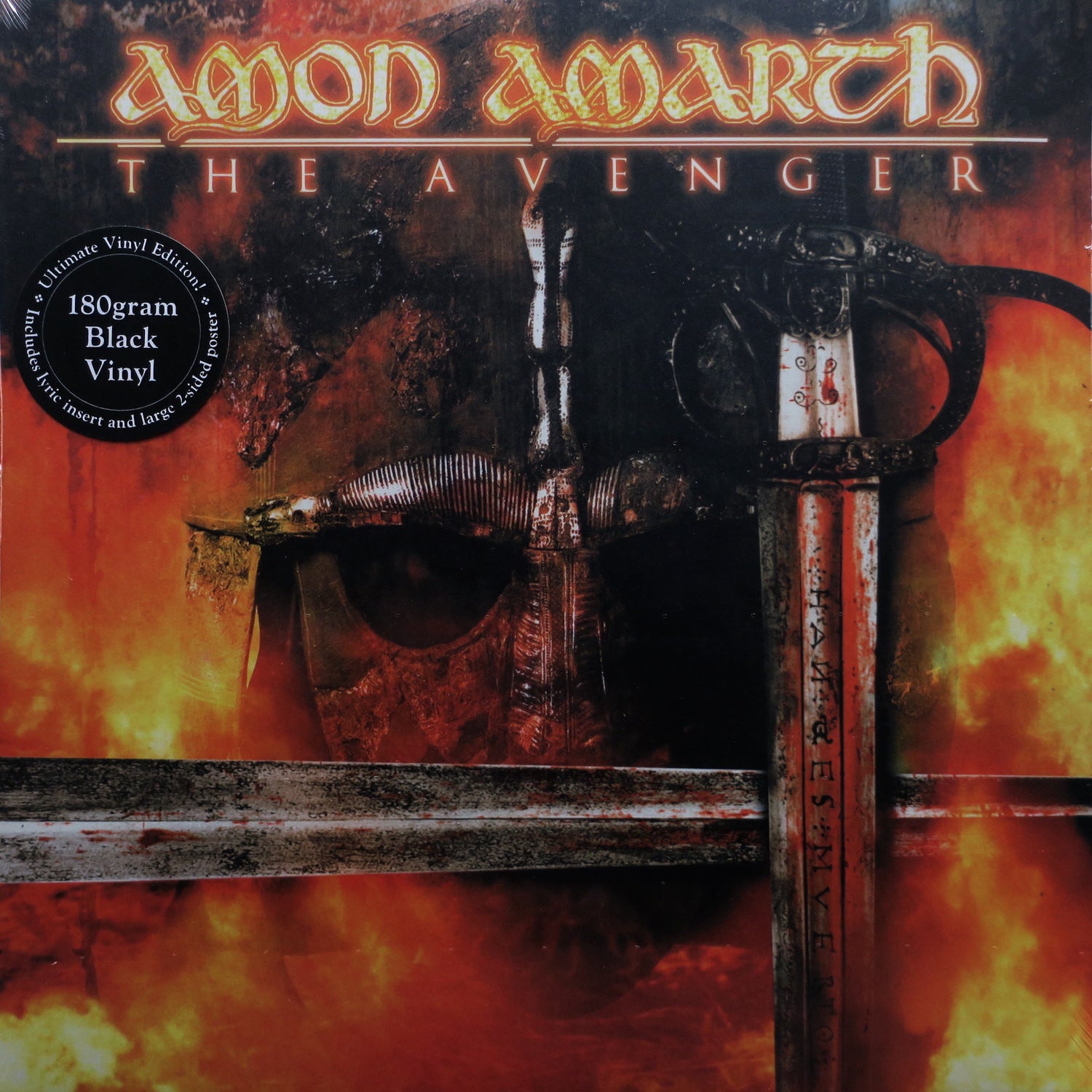 AMON AMARTH 'Avenger' 180g Heavyweight Vinyl LP Record with Exclusive Poster - Limited Edition Collectible for Metal Music Fans & Vinyl Enthusiasts - Perfect for Home Listening, Gifts & Music Collections