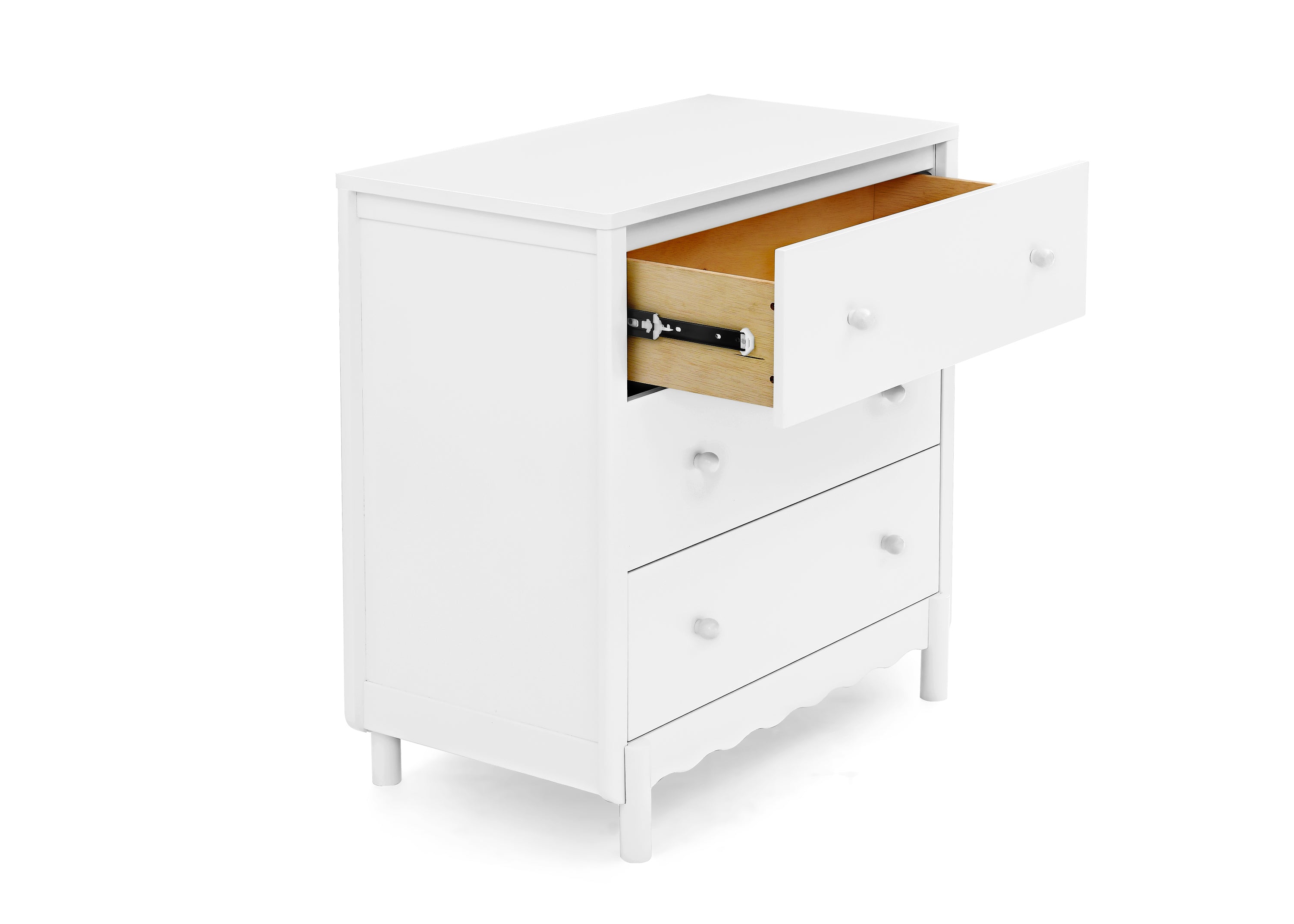 William 3-Drawer Baby Dresser with Changing Table Top & Safety Interlocking Drawers - Perfect Nursery Furniture for Diaper Changes & Infant Clothing Storage