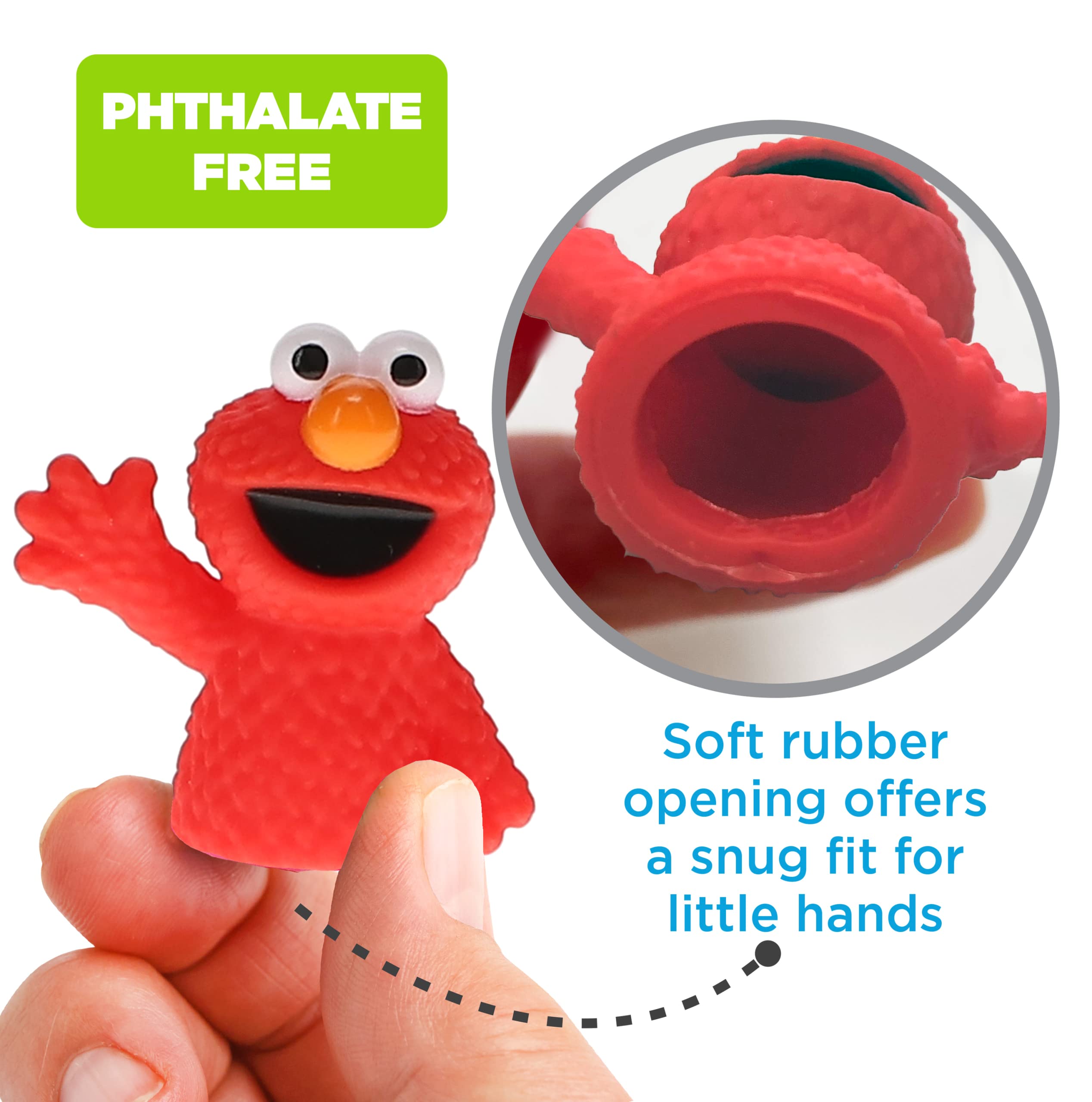 Sesame Street 5-Piece Finger Puppet Set - Fun Educational Toys for Kids | Bath, Pool & Beach Play | Perfect for Parties, Storytime & Interactive Learning