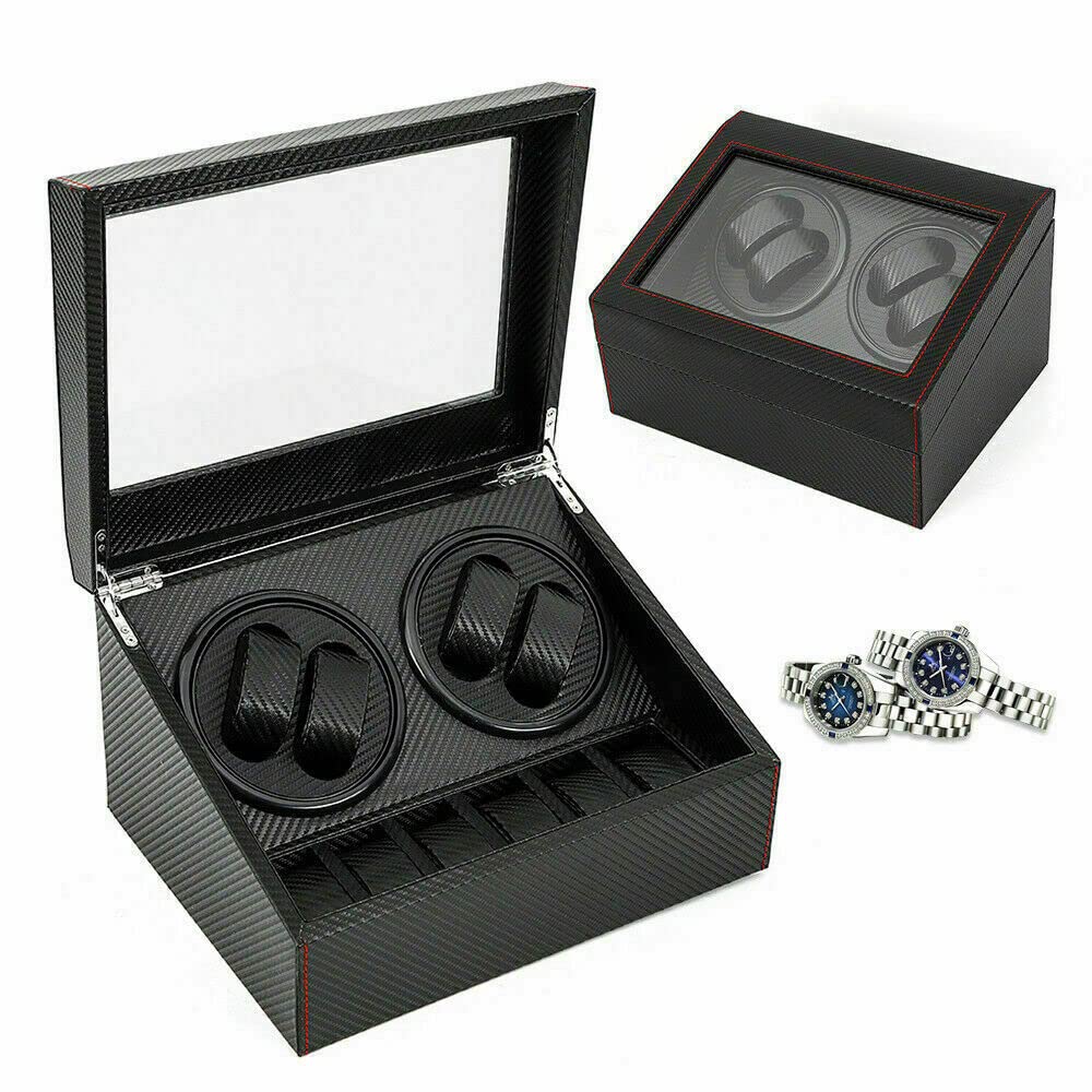 YIYIBYUS 4+6 Watch Winder Box - Automatic Rotation for Watch Collection - US Stock