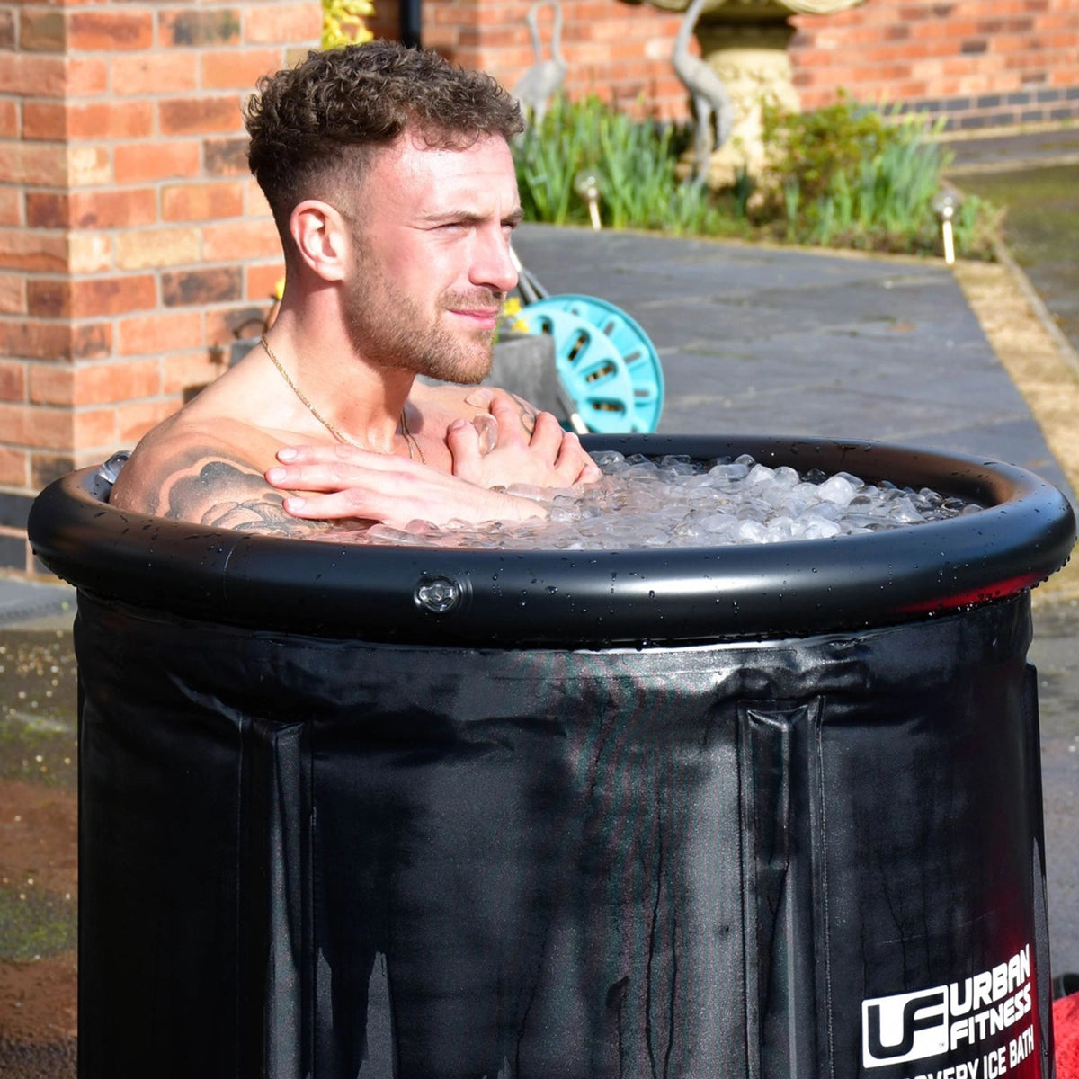 Urban Fitness Recovery Ice Bath Tub - Portable Cold Plunge for Muscle Recovery, Athletes & Post-Workout Therapy - Perfect for Home Gym, CrossFit & Sports Recovery