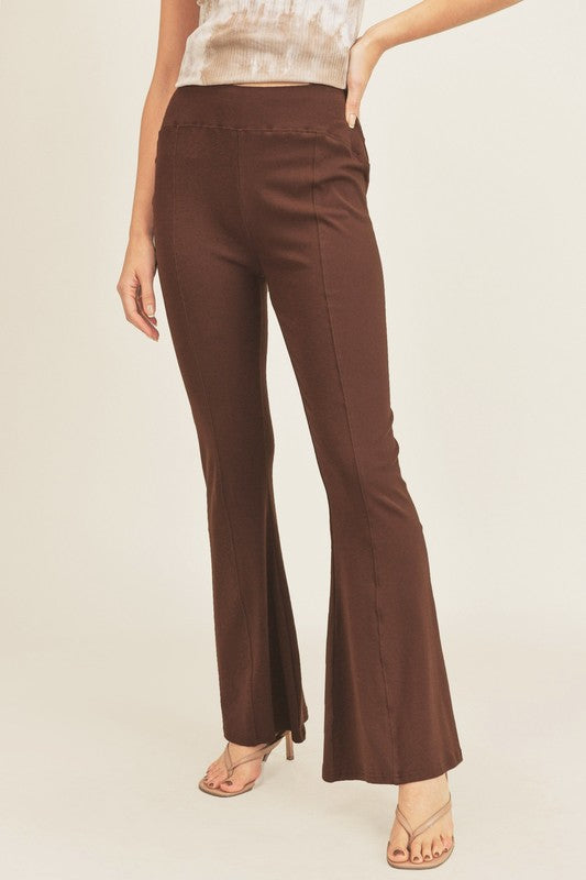 Stylish High Waist Flare Pants for Women - Trendy Bootcut Yoga Pants with Stretchy Comfort - Perfect for Yoga, Workout & Casual Wear