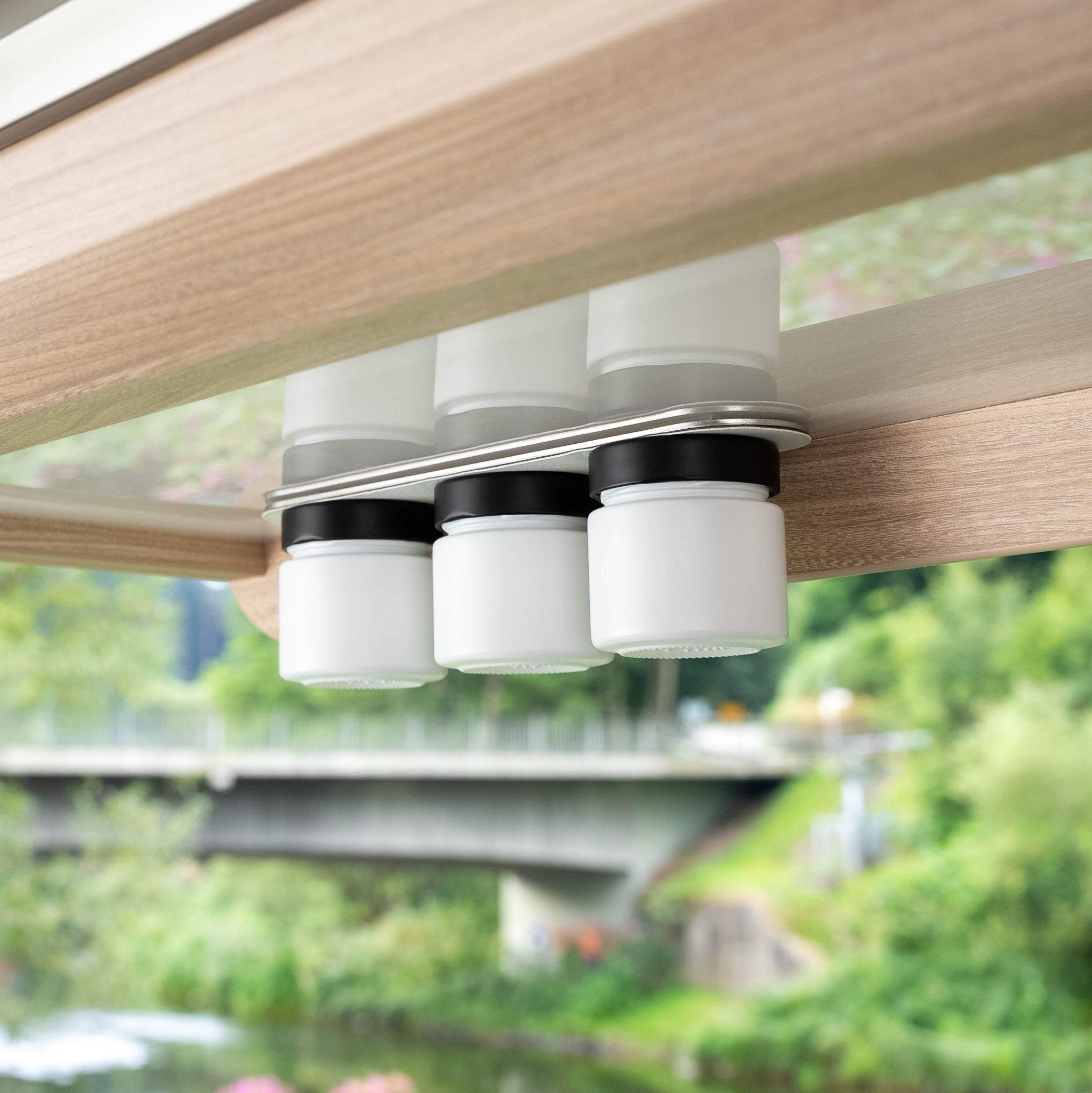 Premium White Magnetic Spice Jars with Rack - 125ml (4.2oz) Glass Containers for Kitchen, Pantry & Spice Organization - Perfect for Home, Restaurant & Office Use
