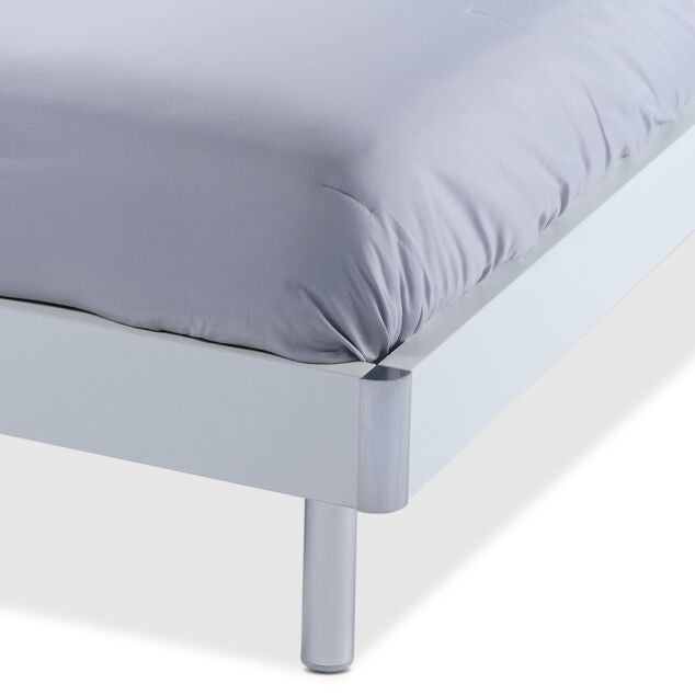 Bellmar 3-Piece King Size Bed Frame Set in White - Modern Bedroom Furniture for Master Bedroom & Guest Room
