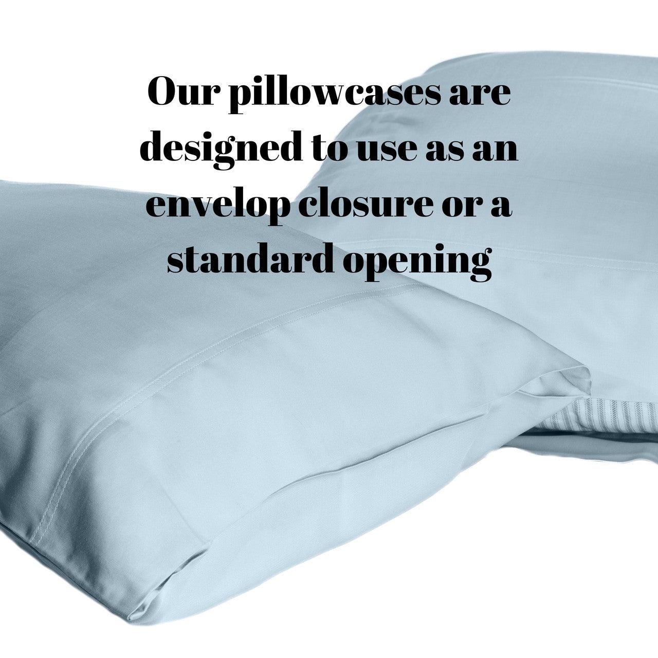 DTY Bedding® Premium 100% Bamboo Viscose 2-Piece Pillowcase Set - Soft & Hypoallergenic Pillow Covers for Side Sleepers & Hot Sleepers - Perfect for Bedroom, Guest Room & Travel