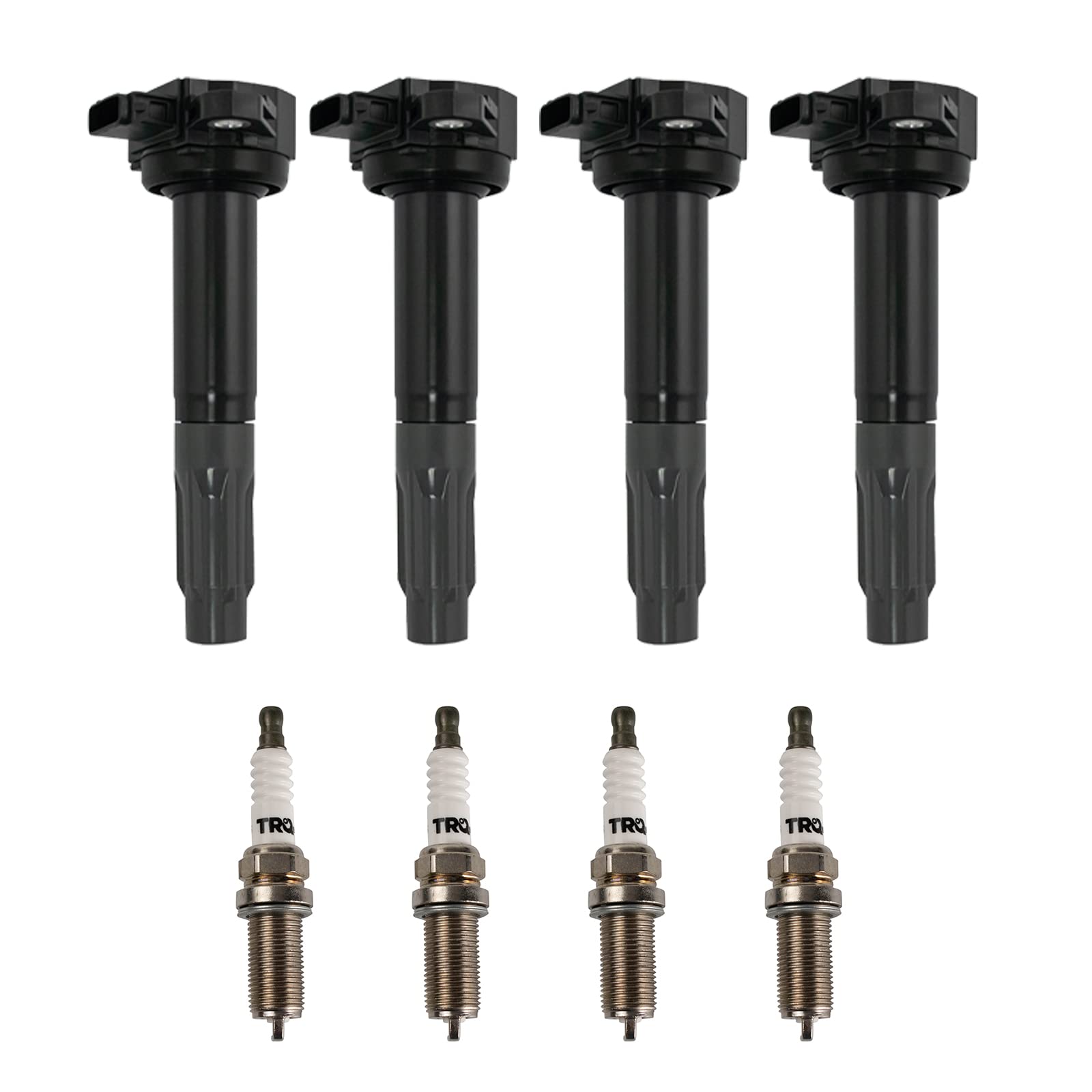 TRQ Ignition Kit with Ignition Coil & Spark Plugs for 2010-2012 Subaru Legacy Outback - High Performance Replacement Parts for Smoother Engine Starts & Better Fuel Efficiency