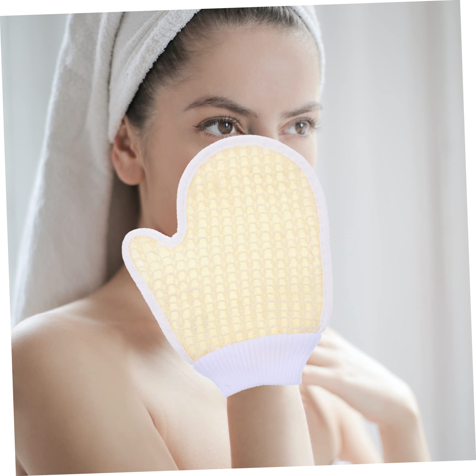 FOMIYES Exfoliating Bath Gloves 2PCS - Soft Scrubbing Mitts for Gentle Body Cleansing & Dead Skin Removal | Perfect for Shower, Spa & Dry Brushing Routine