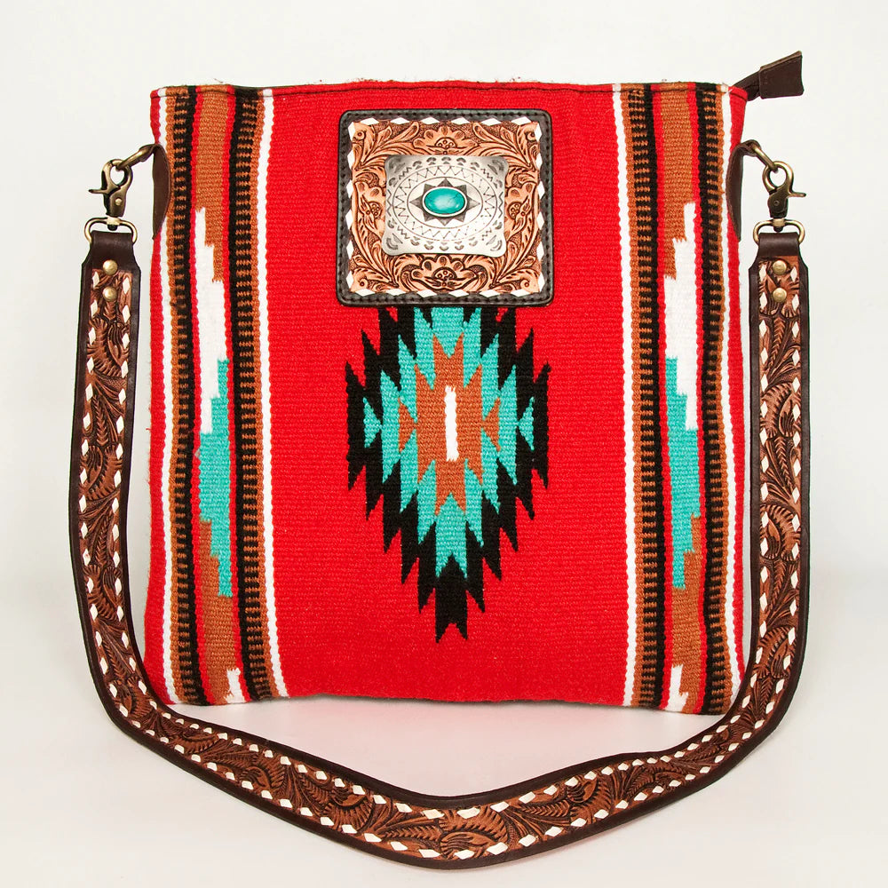 American Darling Conceal Carry Red Aztec Crossbody Purse - Stylish & Secure Handbag for Women | Perfect for Travel, Shopping & Everyday Use