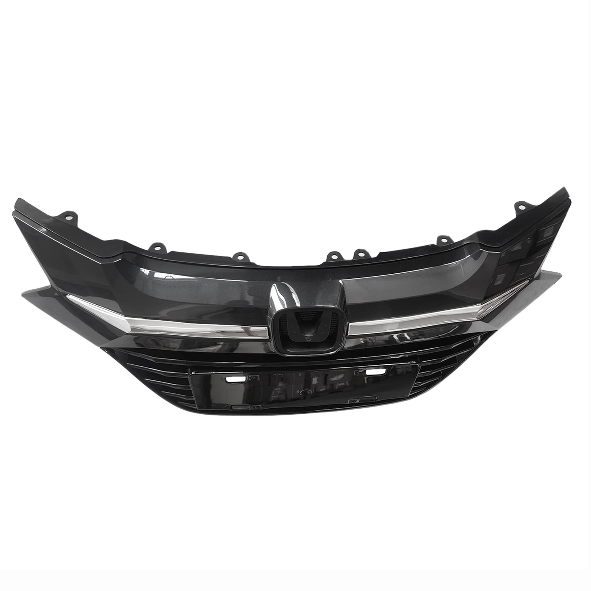 PartsFlow Front Bumper Grille - OEM Style Black with Chrome Trim - Compatible with 2016-2018 Honda HR-V Sport | Perfect Upgrade for Off-Roading & Urban Driving