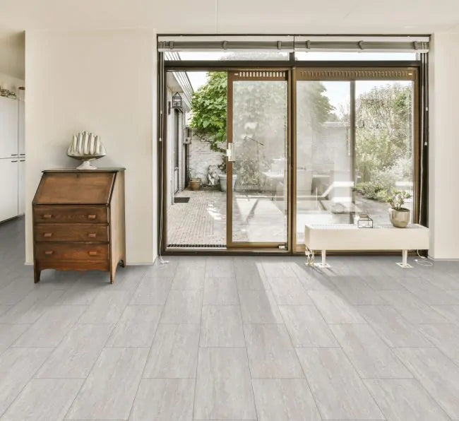Coretec Plus Mari Travertine 12x24 Luxury Vinyl Tile – Waterproof Flooring for Living Room, Kitchen & Bathroom