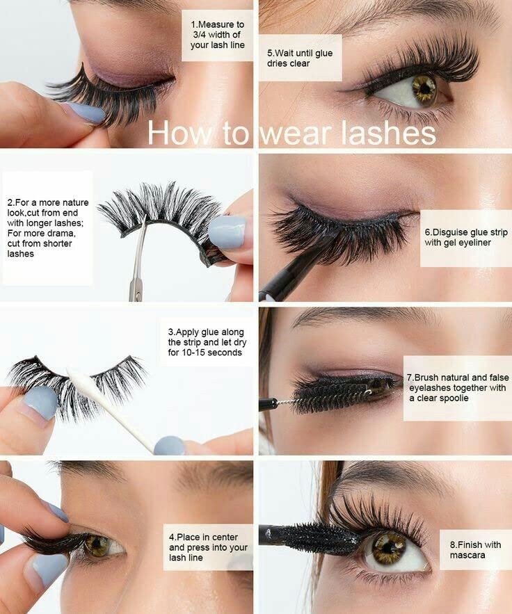 Natural Looking Short False Eyelashes Multipack - Light Volume, Easy to Apply for Everyday Wear | Perfect for Work, Dates & Special Occasions