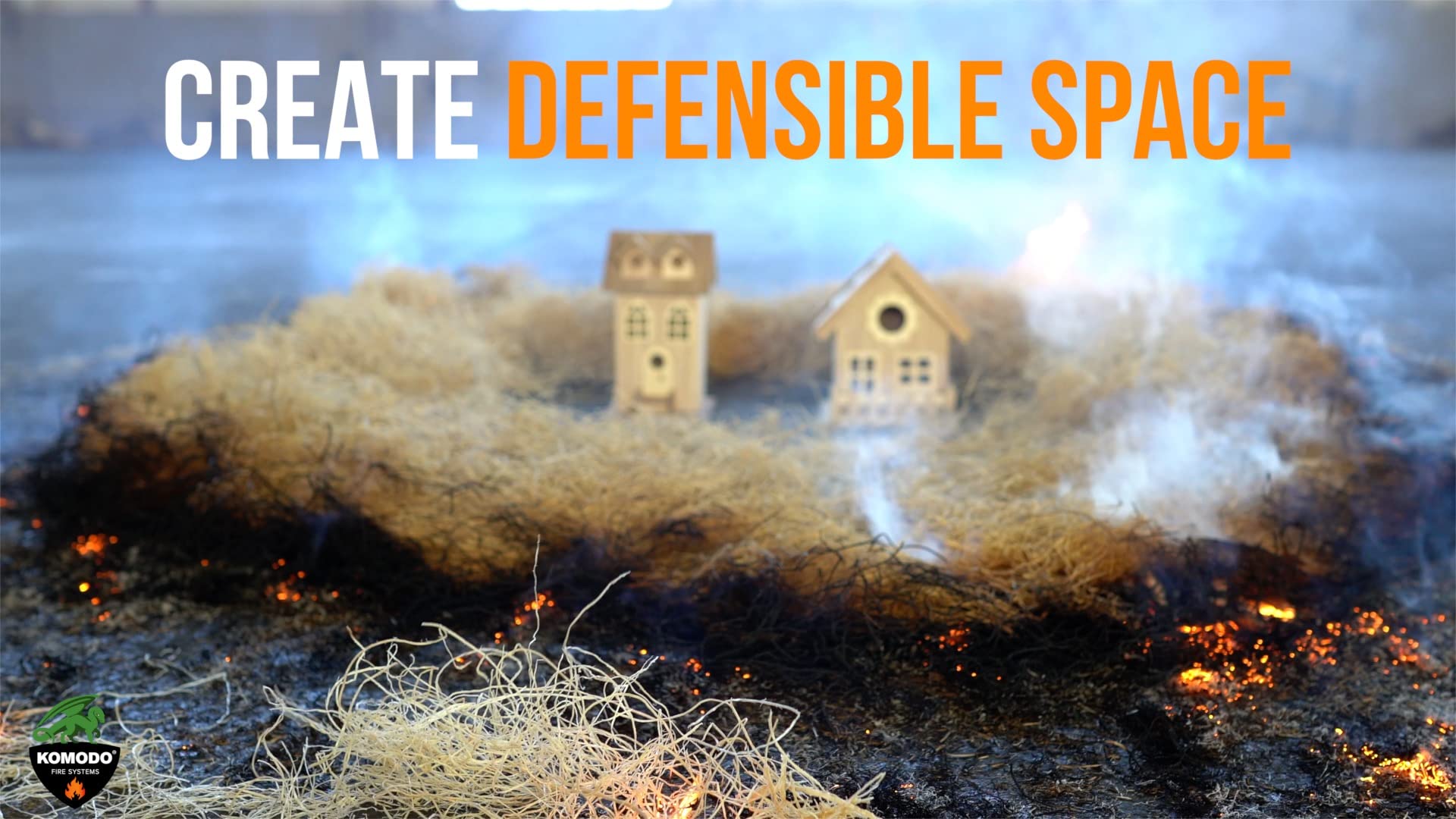 Komodo Home Fire Prevention - 5 Gallons Pre-Mixed Advanced Wildfire Protection, Ready-to-Use Defensible Space Fire Retardant - Made in USA - Protect Your Home from Wildfires with Easy Application for Yards, Gardens, and Property Perimeters