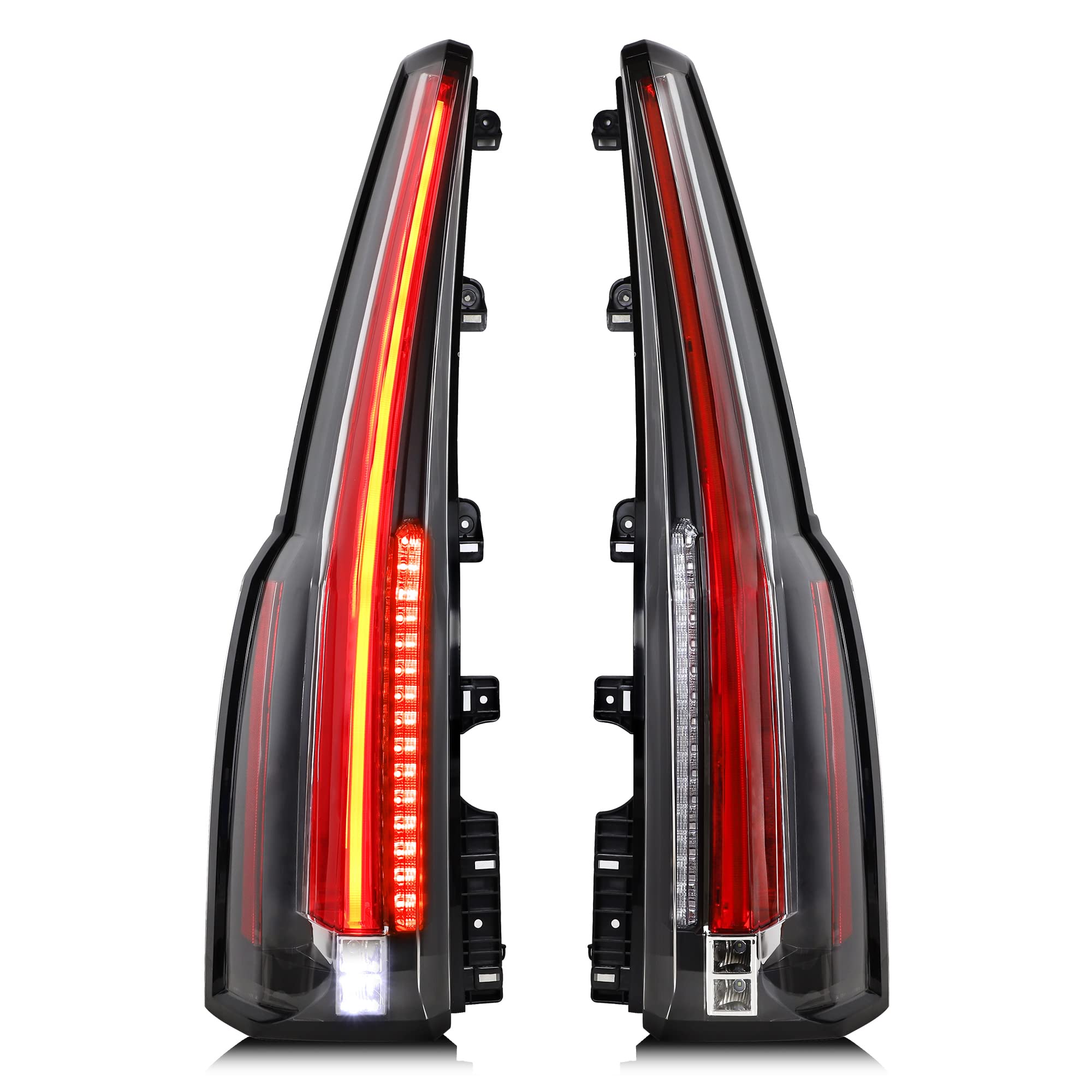 YUANZHENG Full LED 4-Pin Tail Lights Assembly for Chevy Tahoe & Suburban 2015-2020 (Excluding GMC) - Red Turn Signal, Direct Replacement Part YAB-CHE-0268A | Enhanced Night Visibility & Safety for SUV Driving