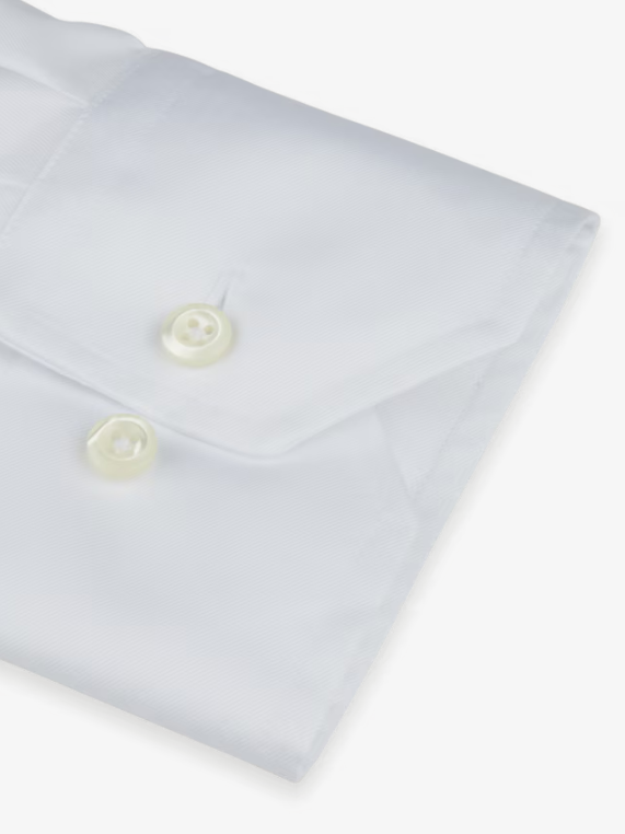 Stenstroms Classic White Solid Dress Shirt for Men - Premium Formal & Business Attire - Perfect for Office, Interviews, and Special Occasions