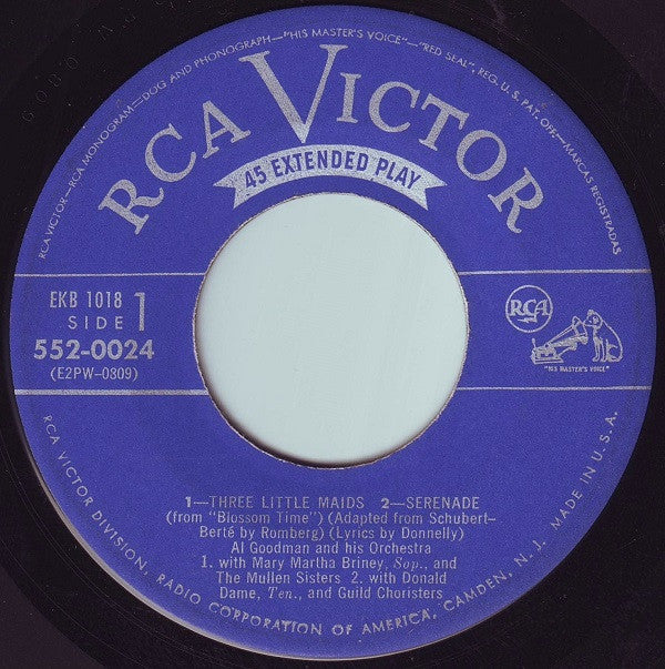 Al Goodman And His Orchestra - Selections From Blossom Time Vinyl Record (2x7
