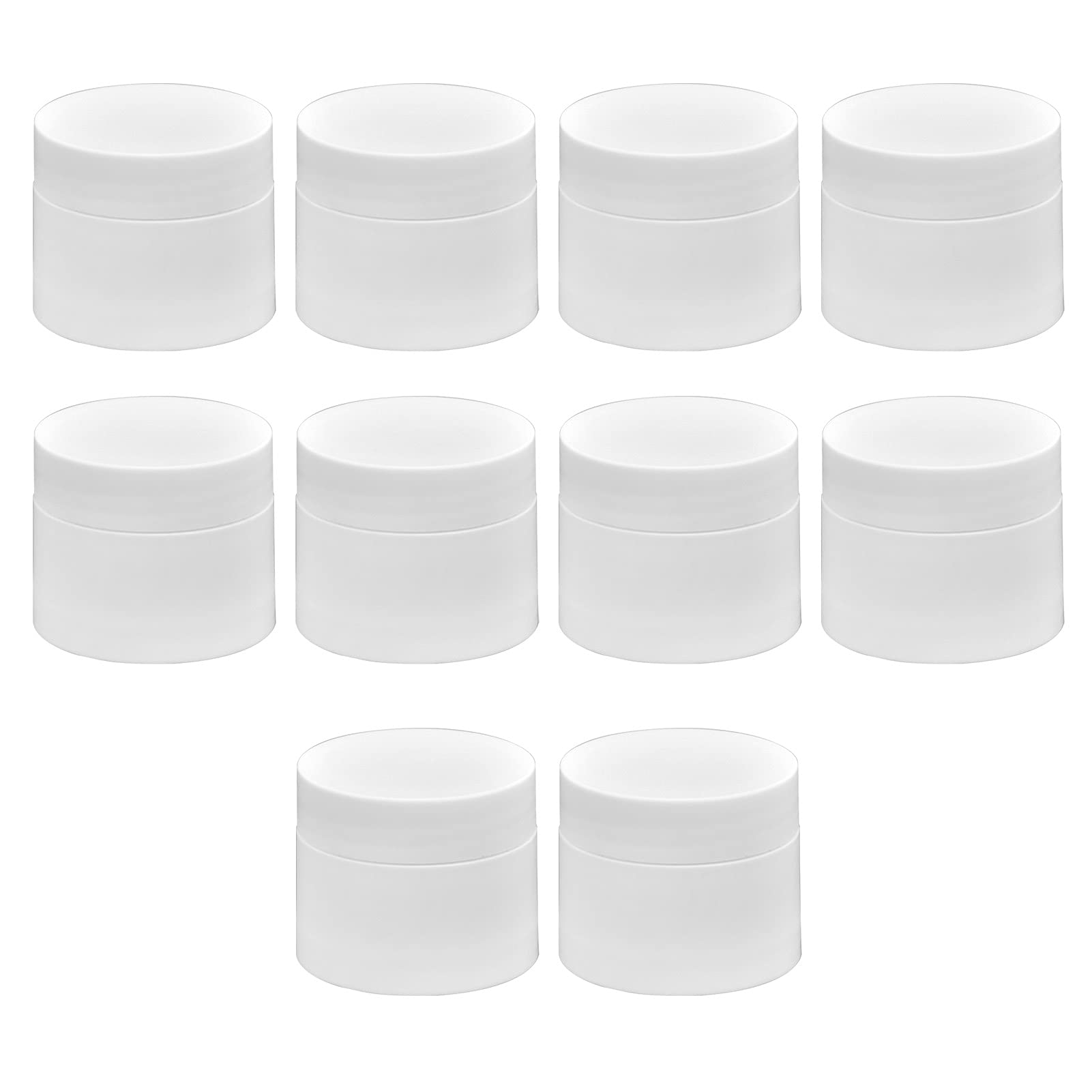 Premium Makeup Storage Jars with Inner Lining & Lid - Airtight Cosmetic Cream Containers for Skincare, Foundation & Creams - Perfect for Vanity Organizers & Salon Use