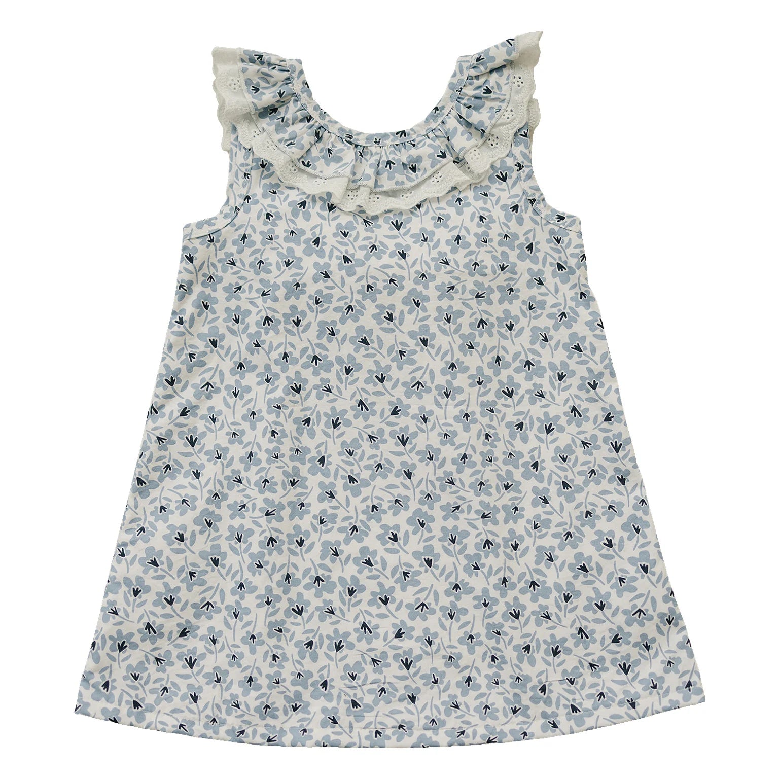 Blue Blossom Floral Summer Dress for Women - Perfect for Beach Vacations, Garden Parties & Date Nights