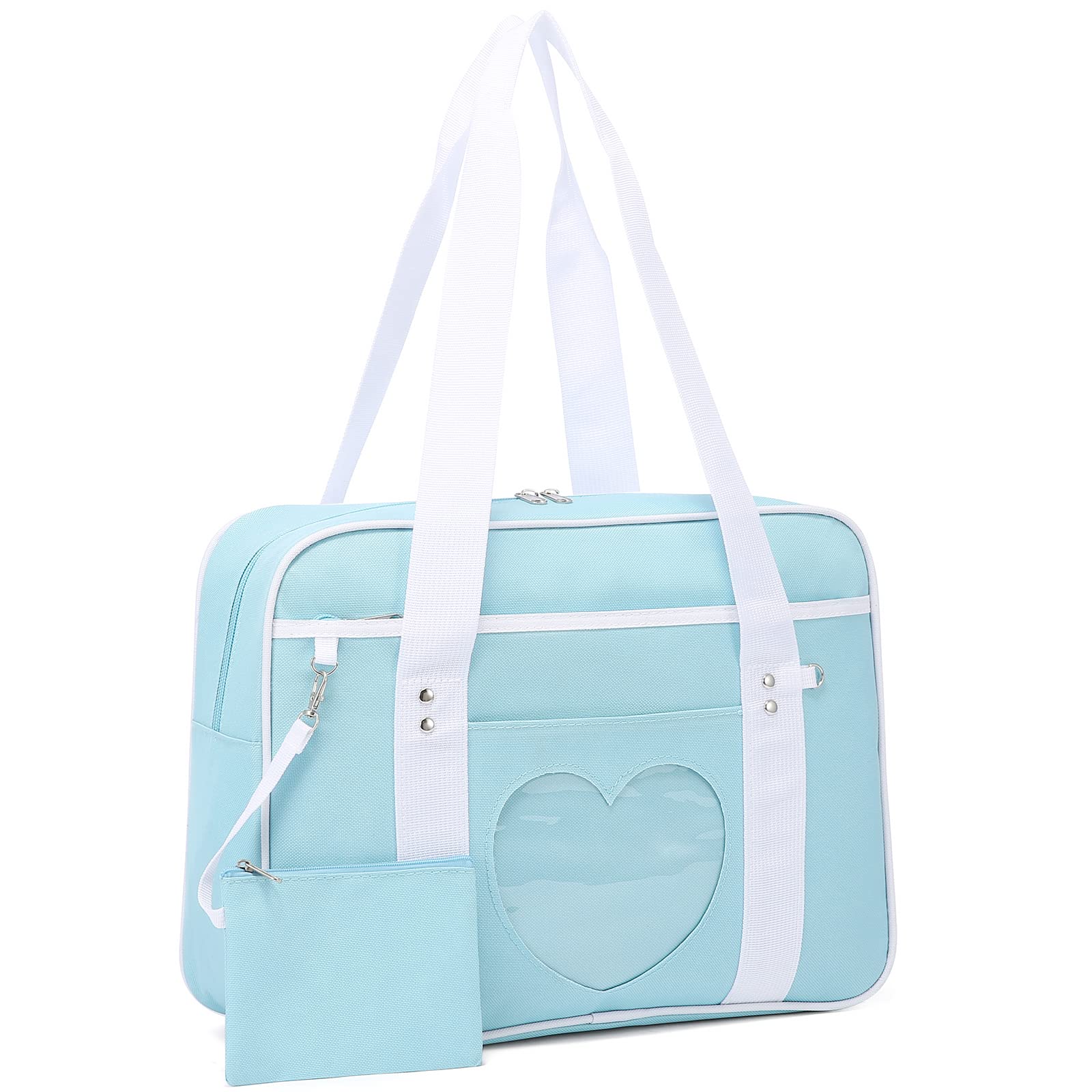 Kawaii Anime Ita Bag - Heart Japanese School Backpack for Women, Large Shoulder Bag for Cosplay, Conventions & Daily Use