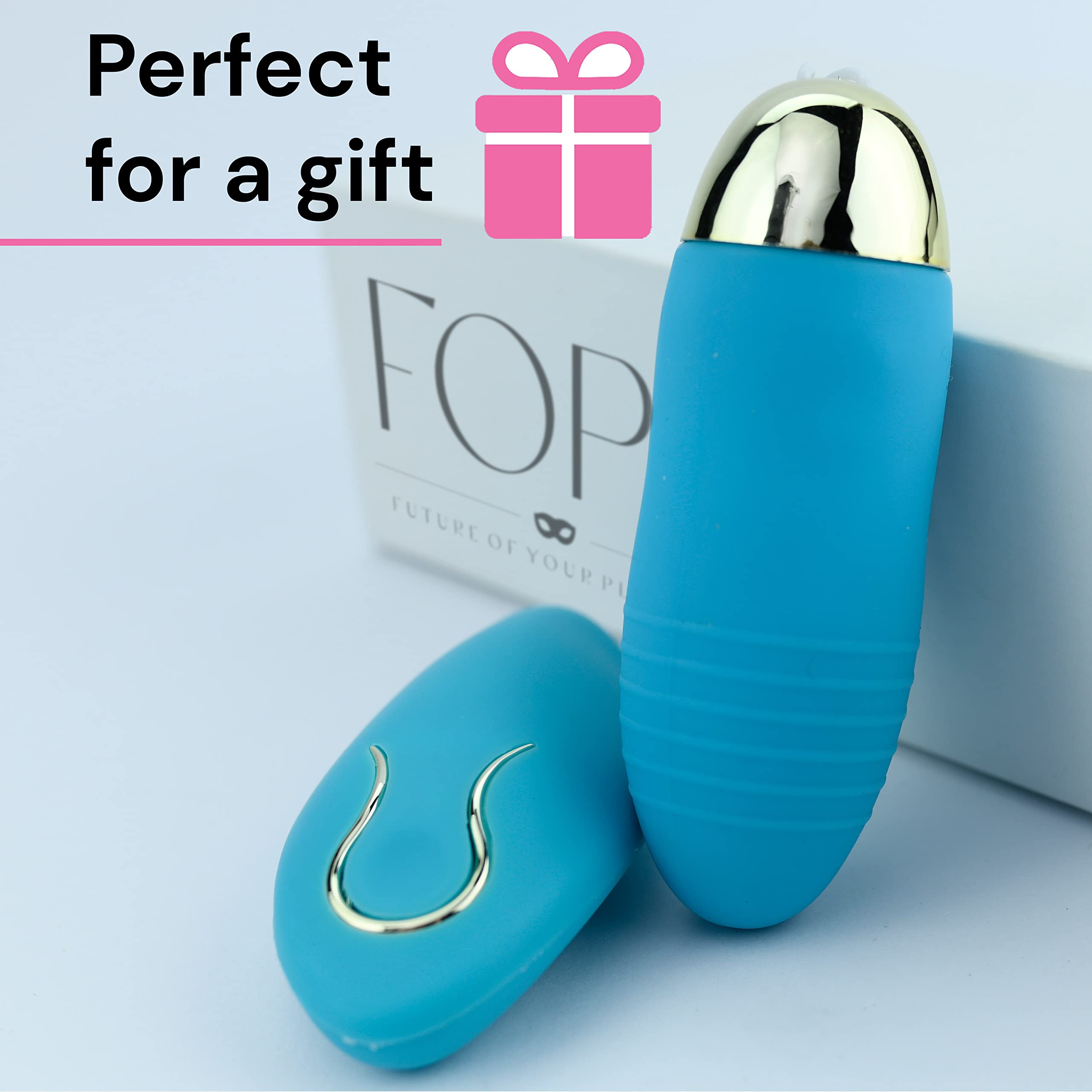 Remote Control Egg Vibrator for Women - 8cm x 3cm Silicone Vibrating Massager - Wireless Couple Sex Toy for Intimate Play & Long Distance Relationships - Perfect for Travel & Discreet Pleasure