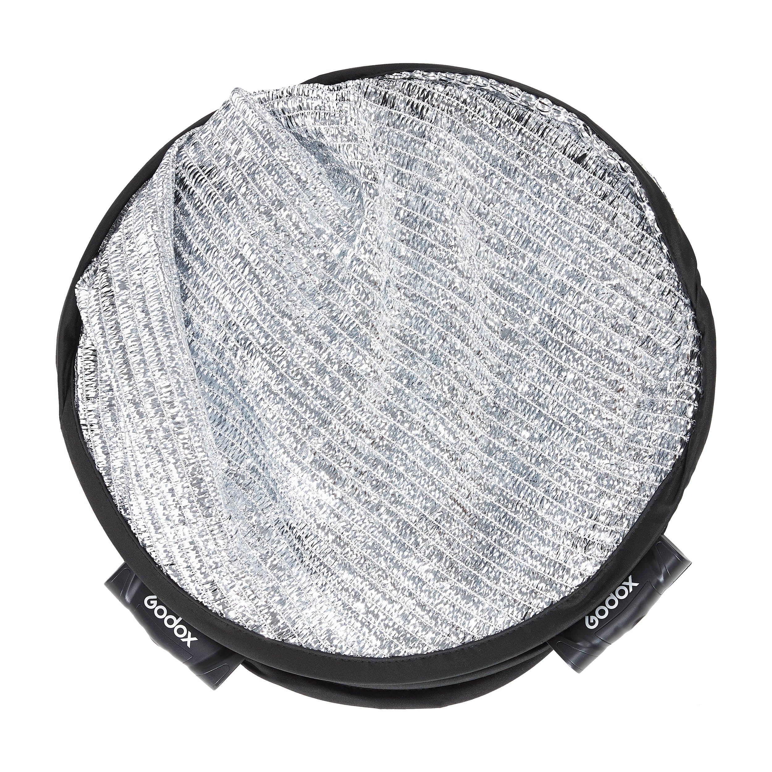 W RFT130 52-Inch Collapsible Windproof Silver Photography Reflector - Professional Light Reflector for Outdoor Photo Shoots, Studio Lighting & Portrait Photography