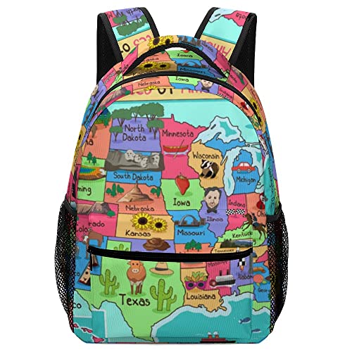 Colorful American Map